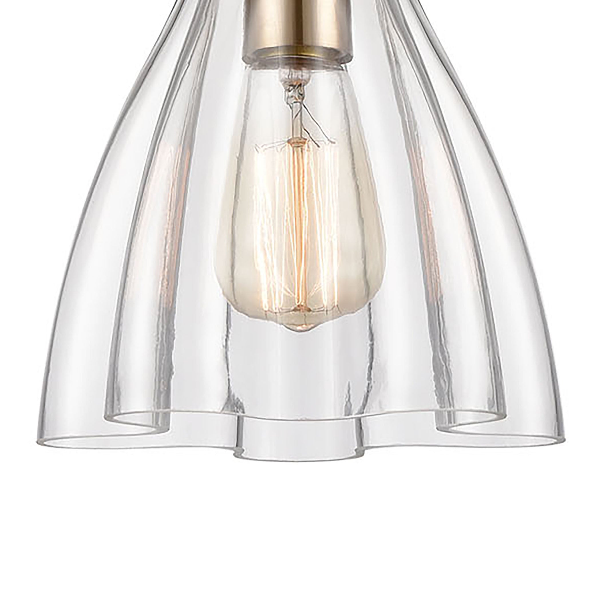 Matilda 8'' Wide 1-Light Mini Pendant - Satin Brass