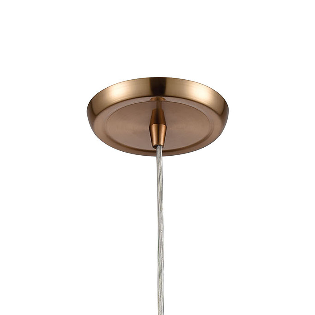 Matilda 8'' Wide 1-Light Mini Pendant - Satin Brass