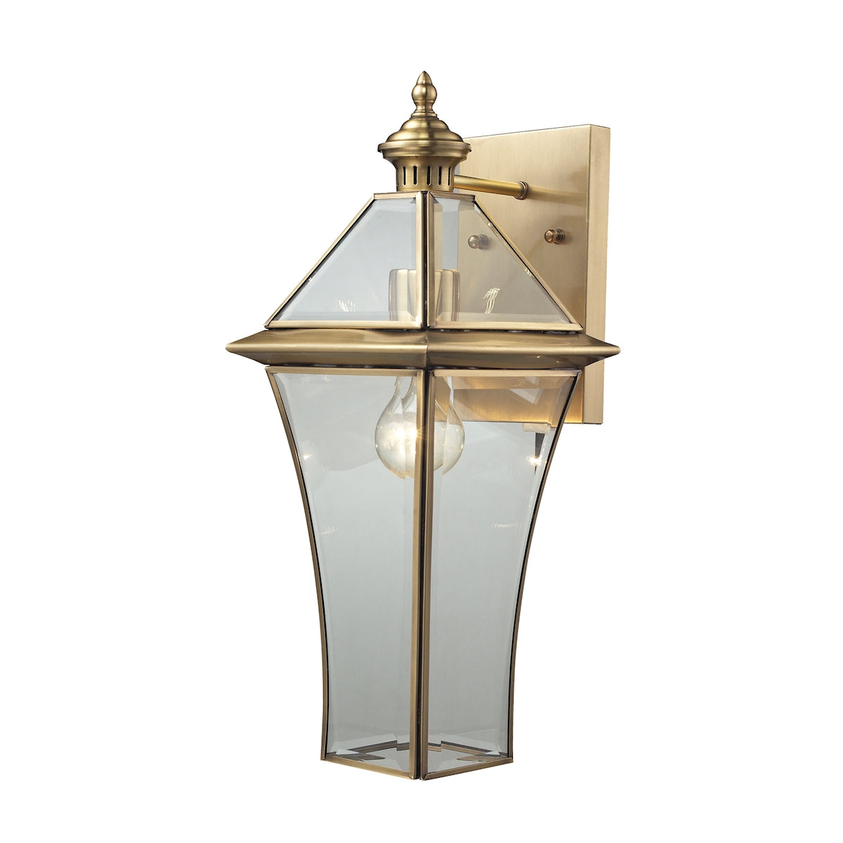 Riverdale 18'' High 1-Light Outdoor Sconce - Brushed Brass