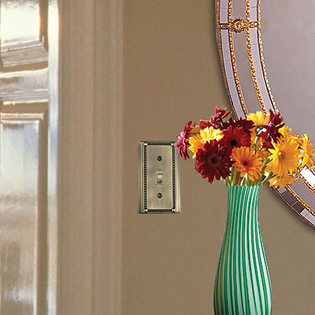 Clickplate in Antique Brass - Switch - Single