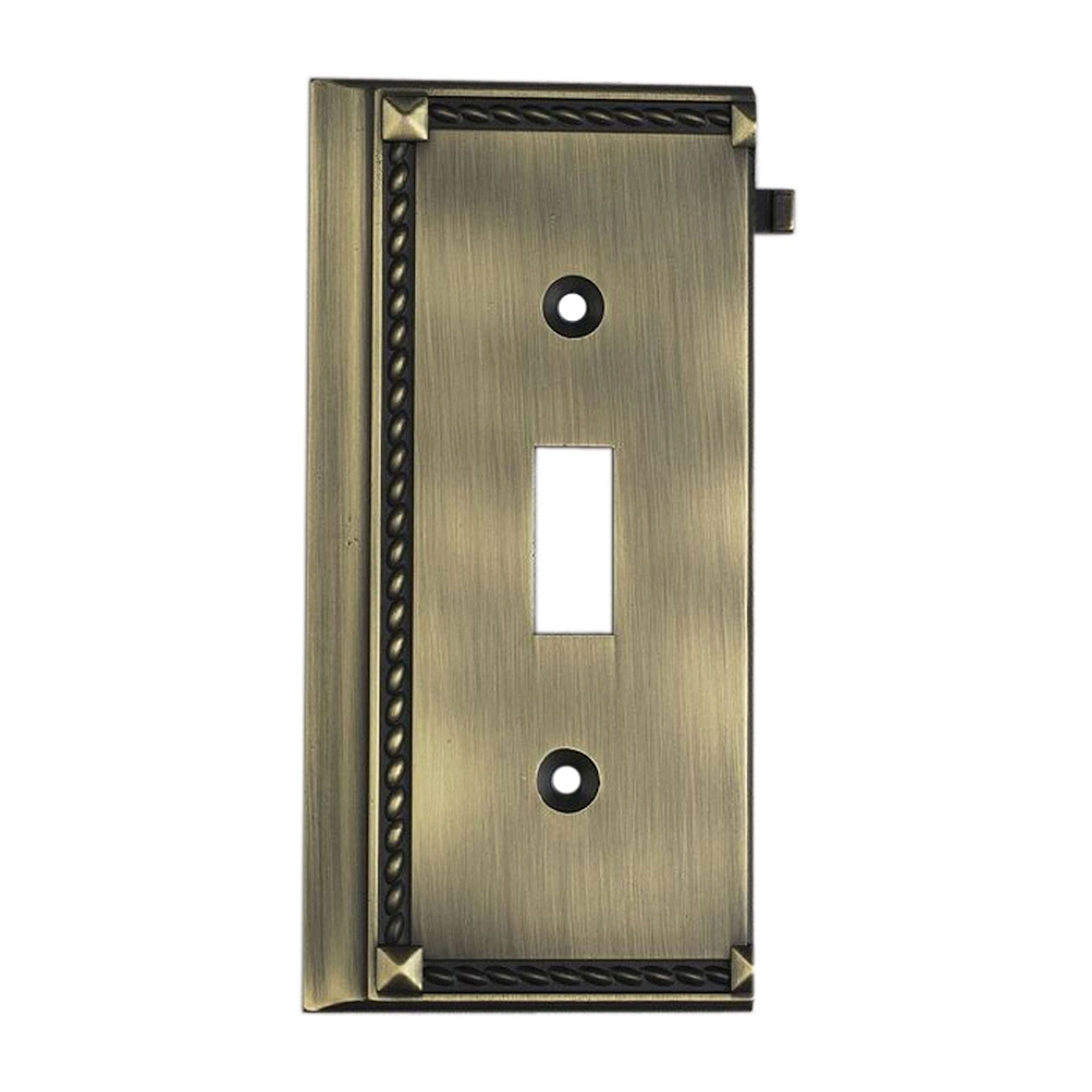 Clickplate in Antique Brass - Switch - End
