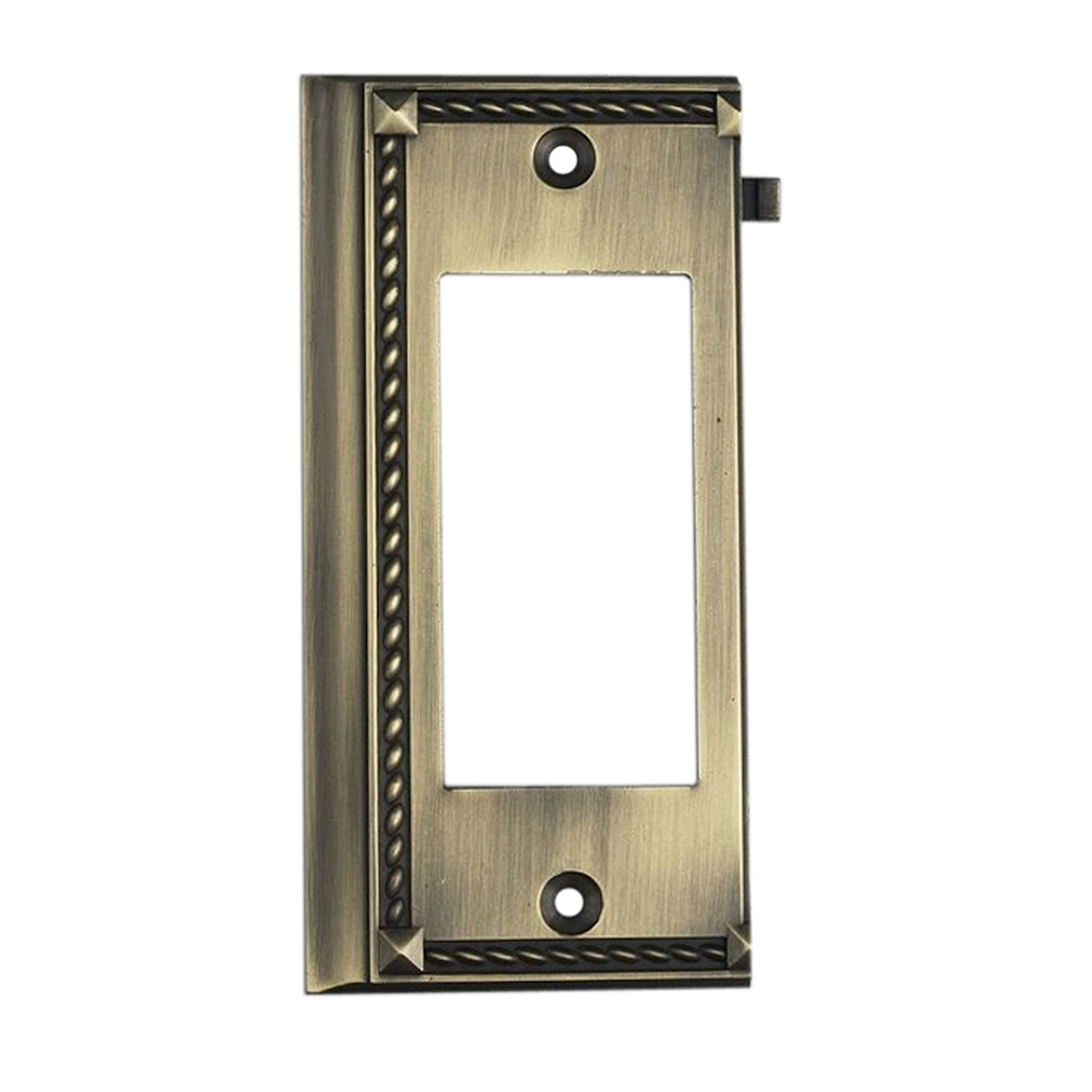 Clickplate in Antique Brass - Paddle - End