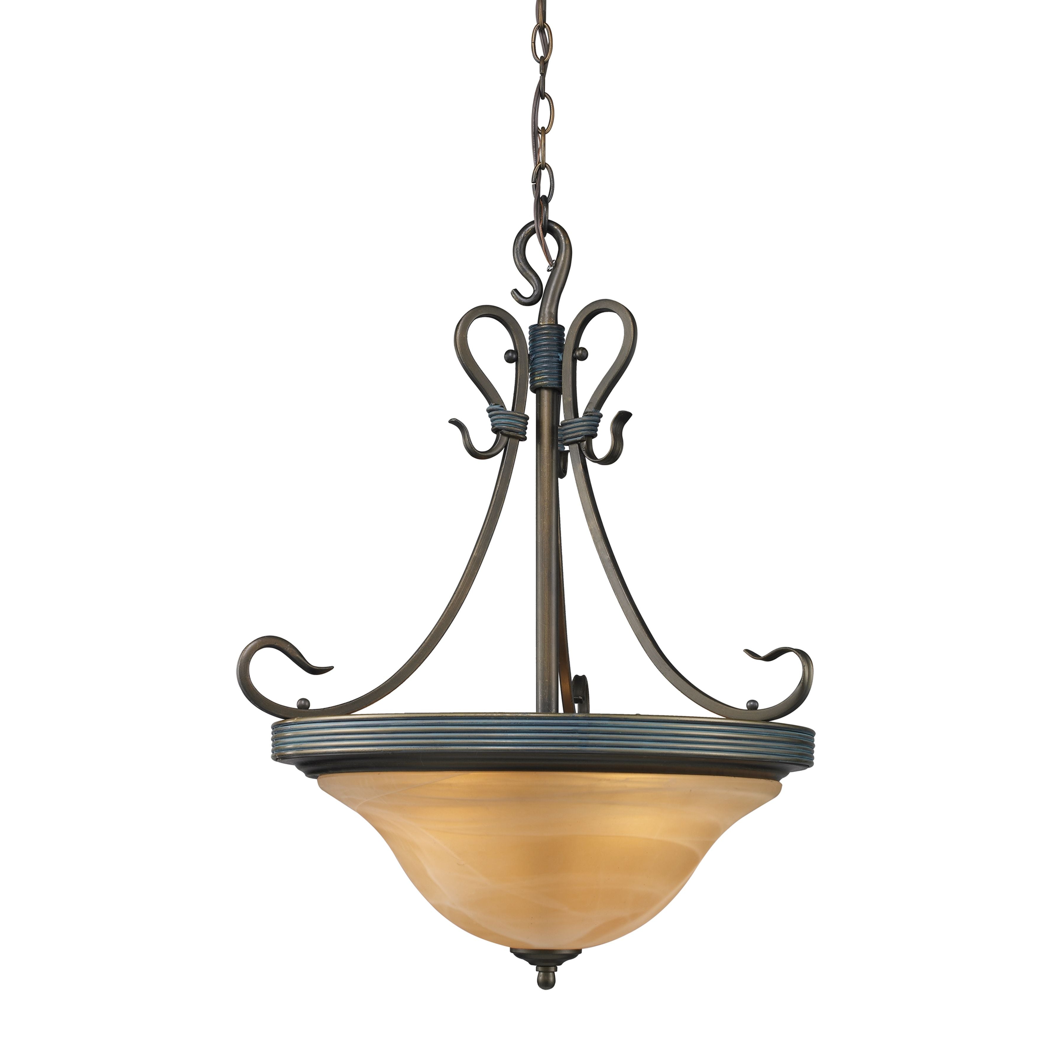 Buckingham 20'' Wide 3-Light Pendant - Vintage Antique