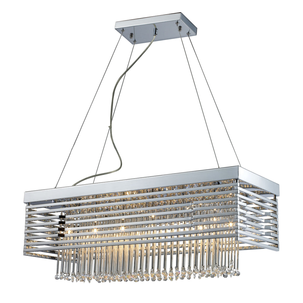 Cortina 11'' Wide 12-Light Chandelier - Polished Chrome with Crystal