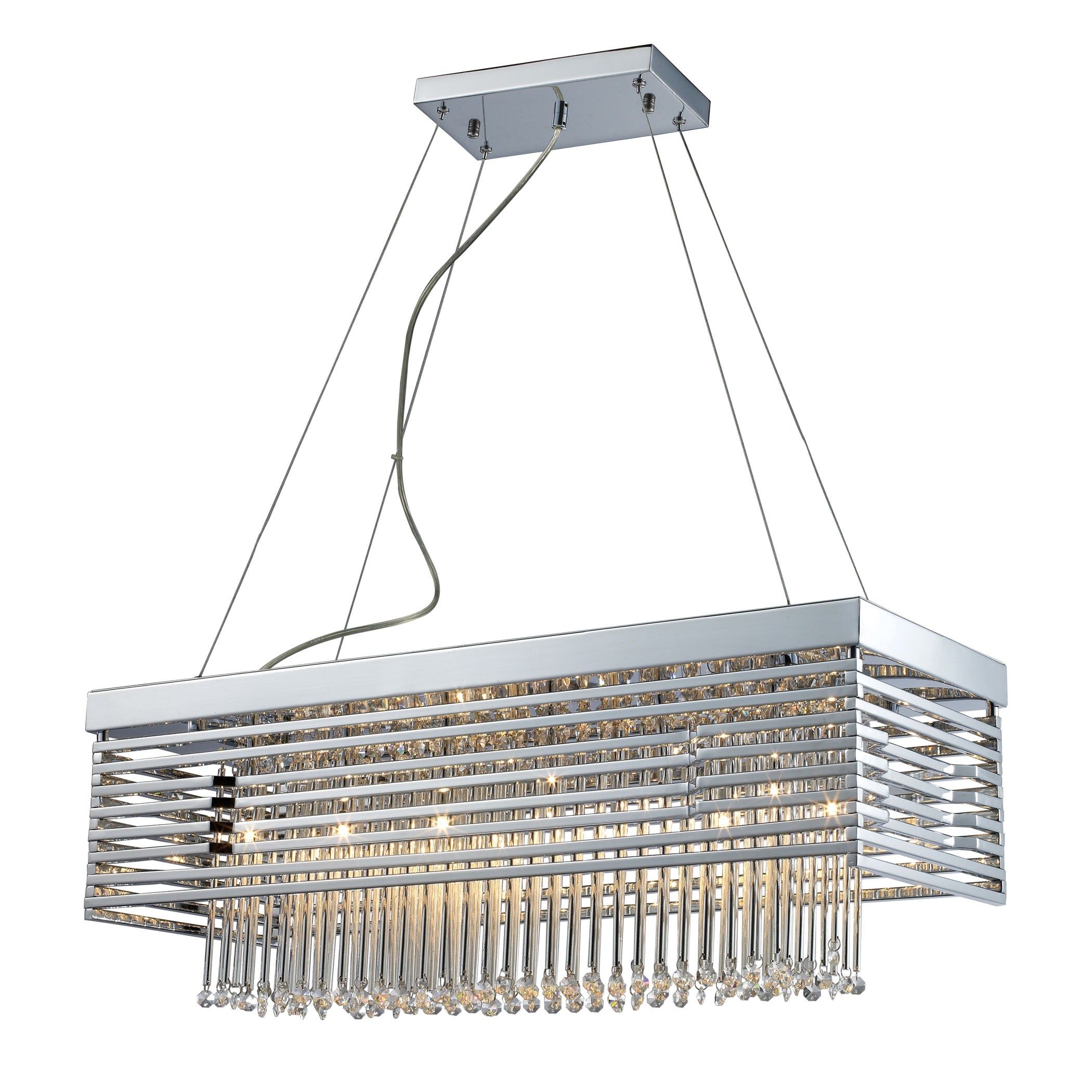 Cortina 11'' Wide 12-Light Chandelier - Polished Chrome with Crystal