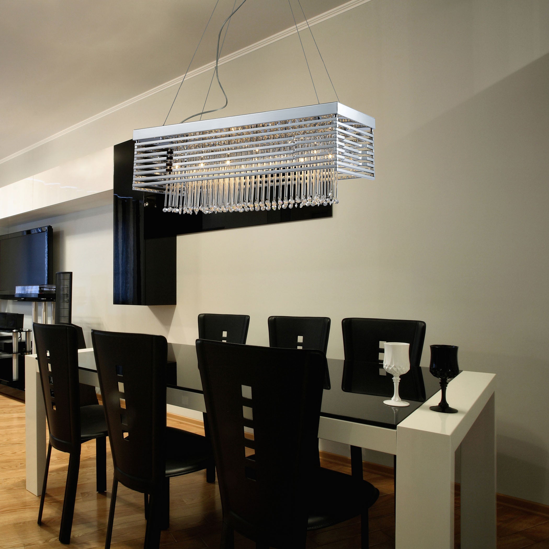 Cortina 11'' Wide 12-Light Chandelier - Polished Chrome with Crystal