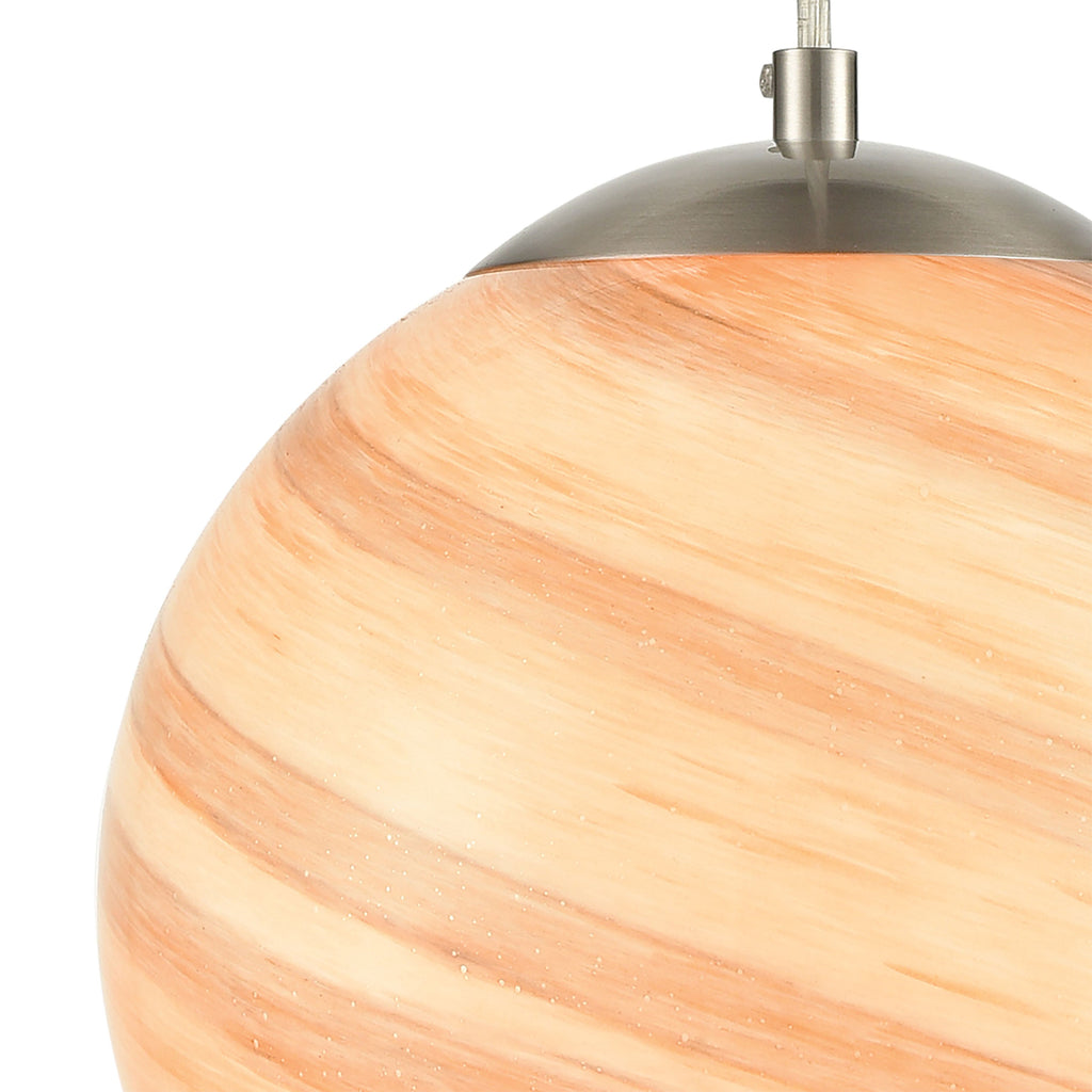 Planetario 10'' Wide 1-Light Mini Pendant - Satin Nickel