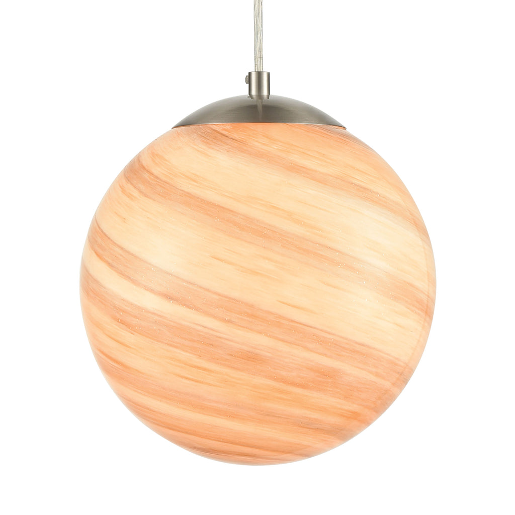 Planetario 10'' Wide 1-Light Mini Pendant - Satin Nickel