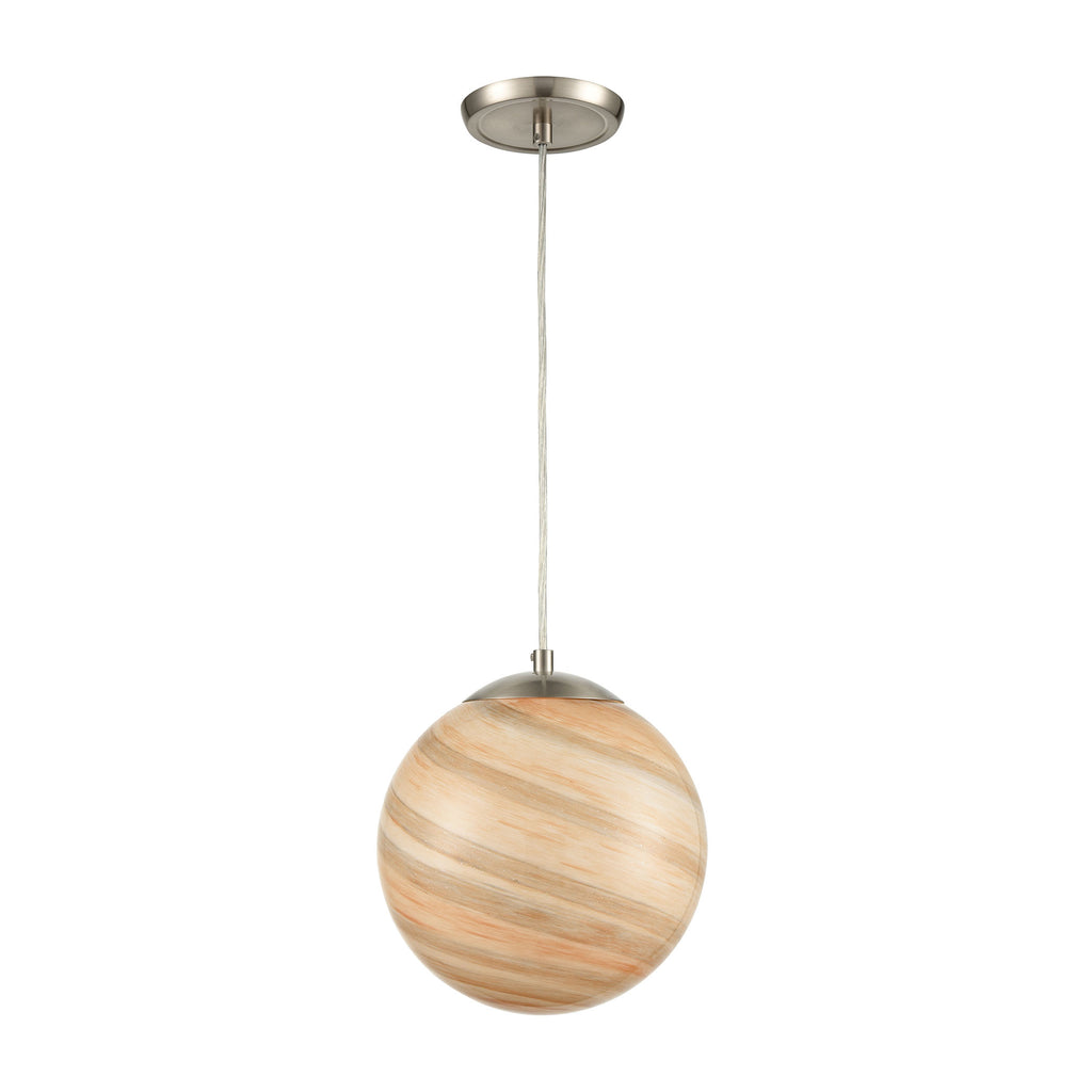 Planetario 10'' Wide 1-Light Mini Pendant - Satin Nickel