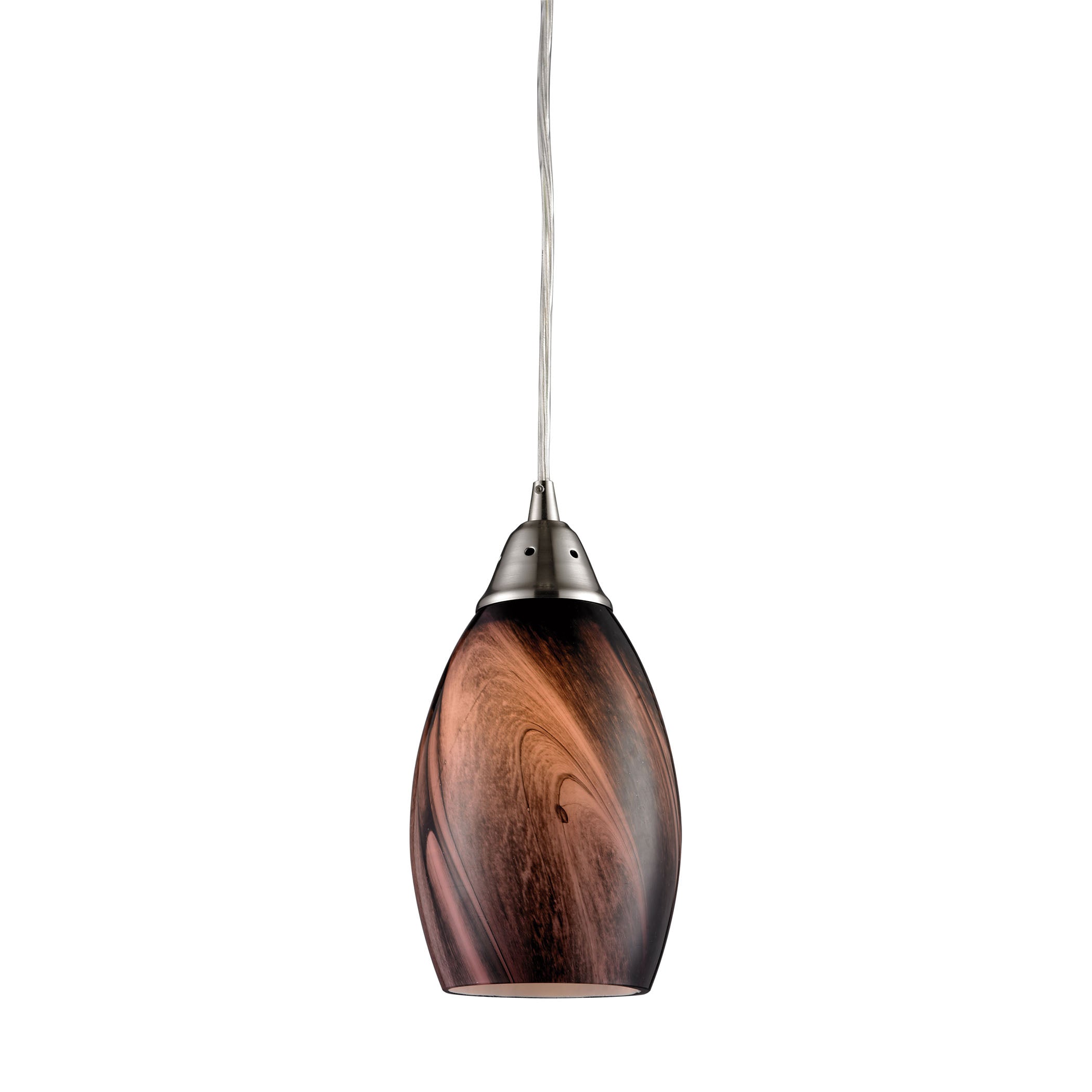 Formations 5'' Wide 1-Light Pendant - Satin Nickel