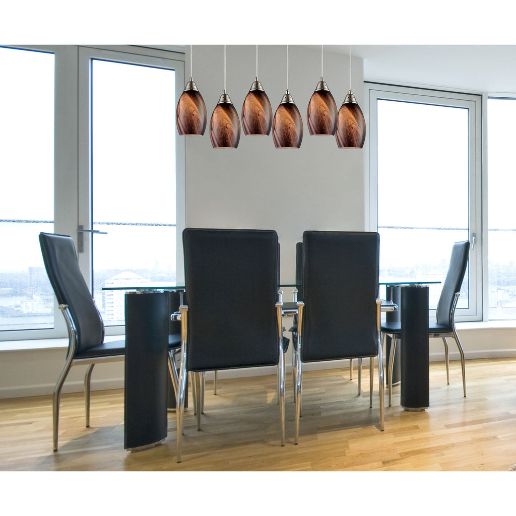 Formations 5'' Wide 1-Light Pendant - Satin Nickel