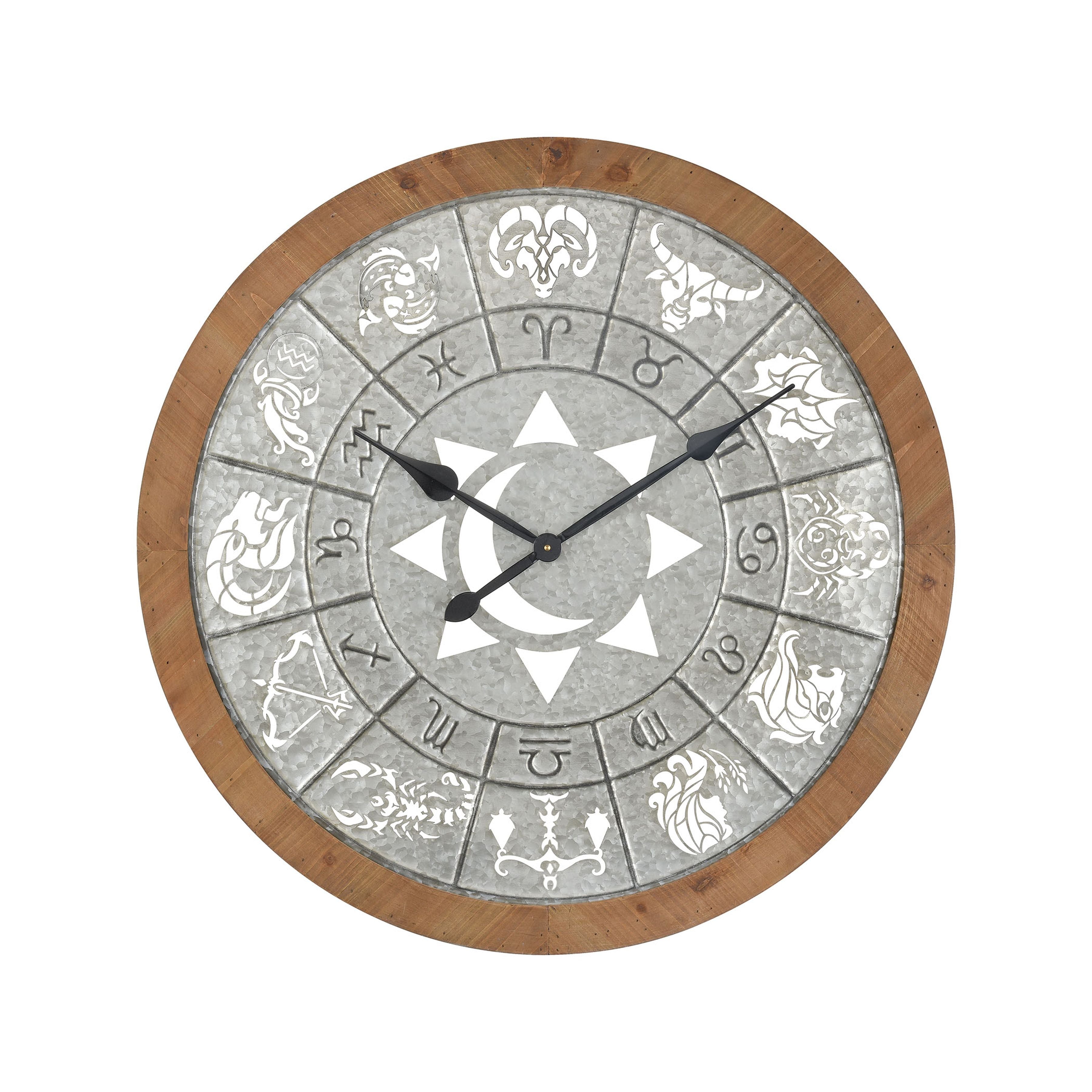 Astronomicon Wall Clock - Galvanized
