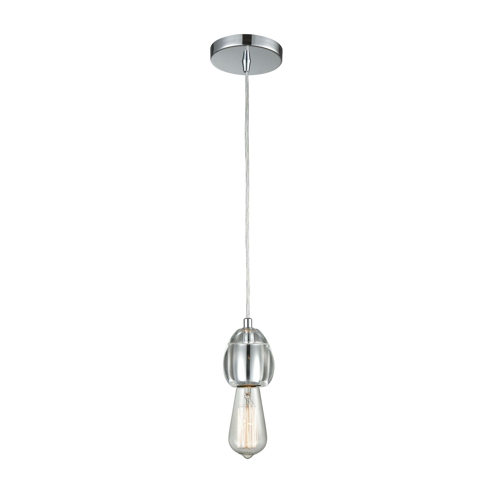 Socketholder 3'' Wide 1-Light Mini Pendant - Polished Chrome 1