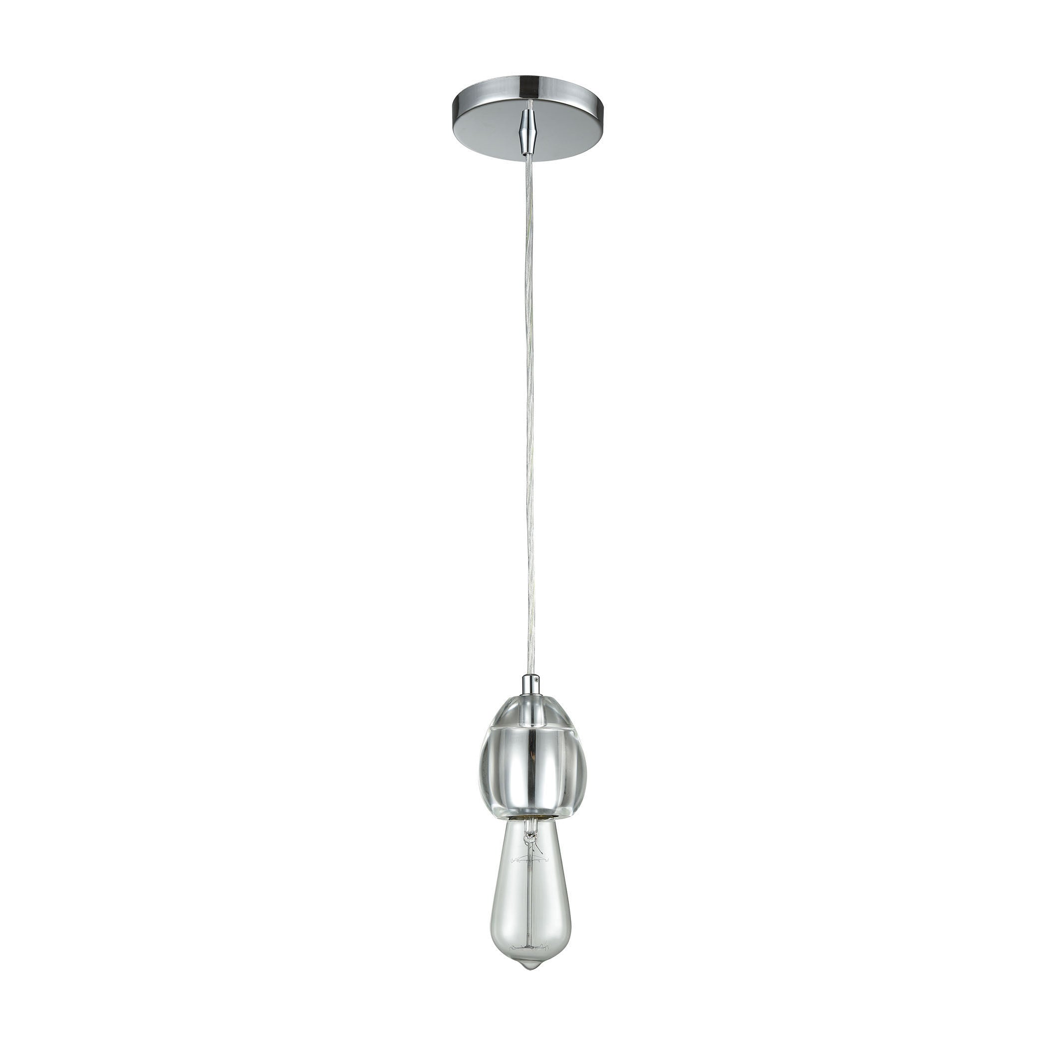 Socketholder 3'' Wide 1-Light Mini Pendant - Polished Chrome 1