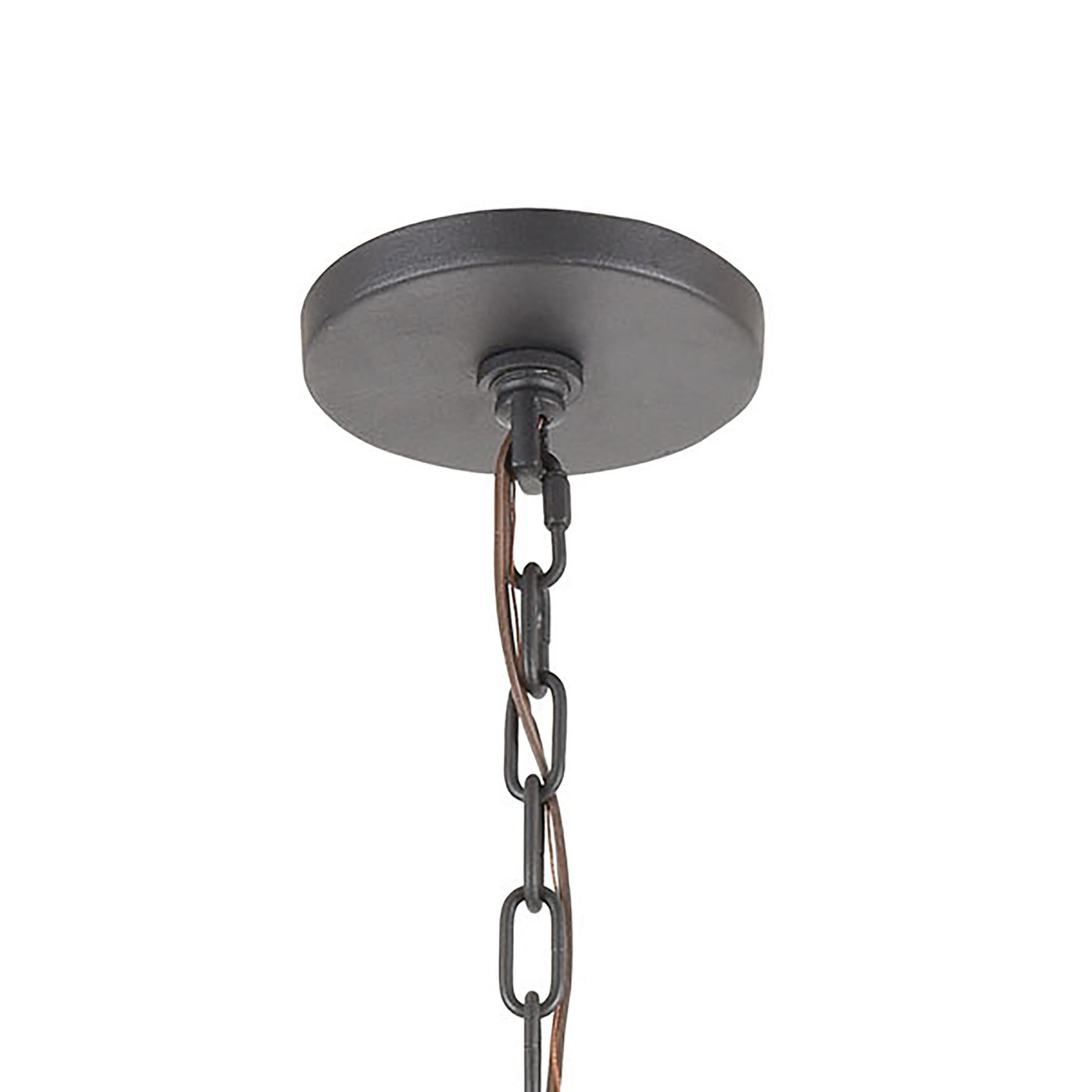 Inversion 25'' Wide 6-Light Chandelier - Charcoal