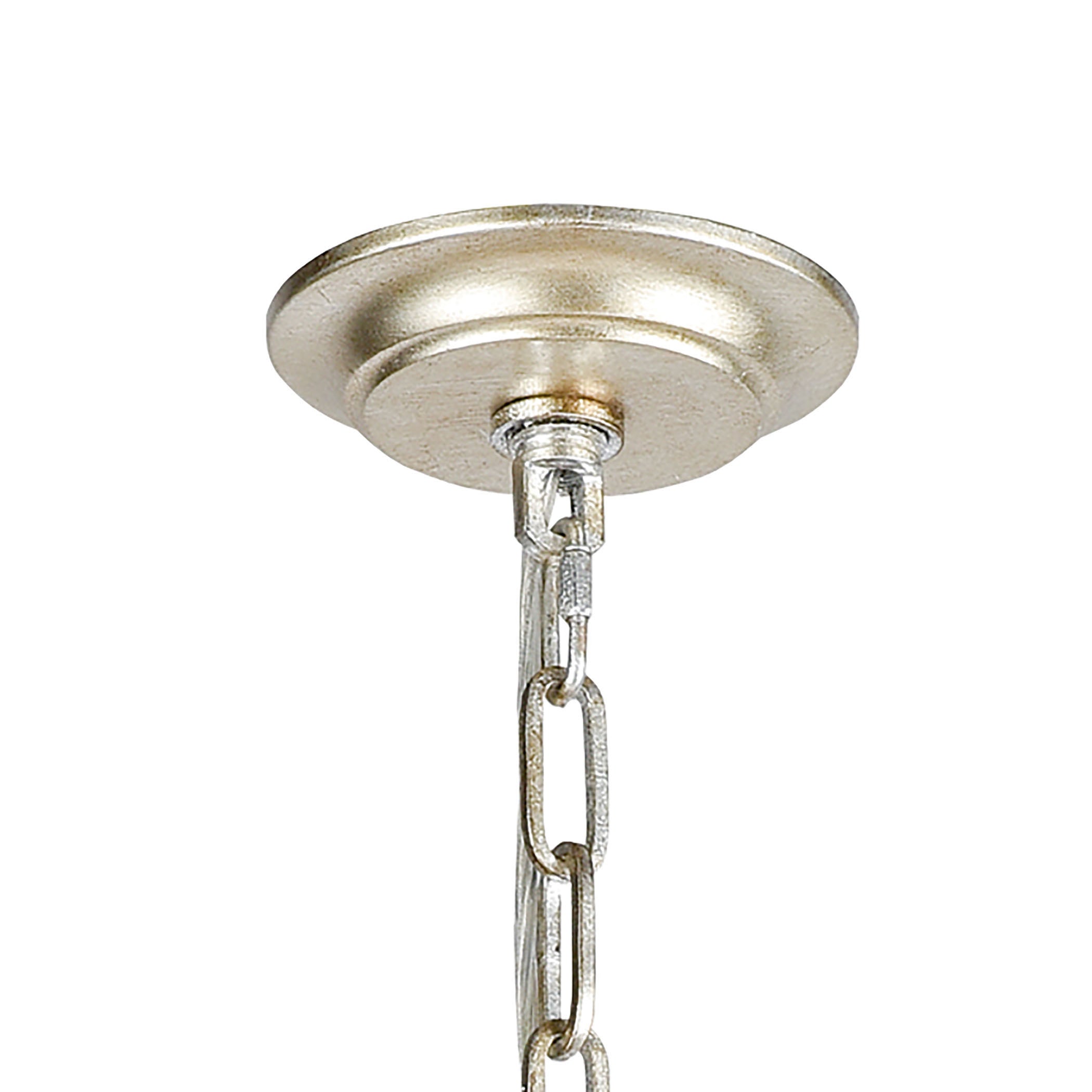 Sylvanna 31'' Wide 8-Light Chandelier - Antique Silver Leaf