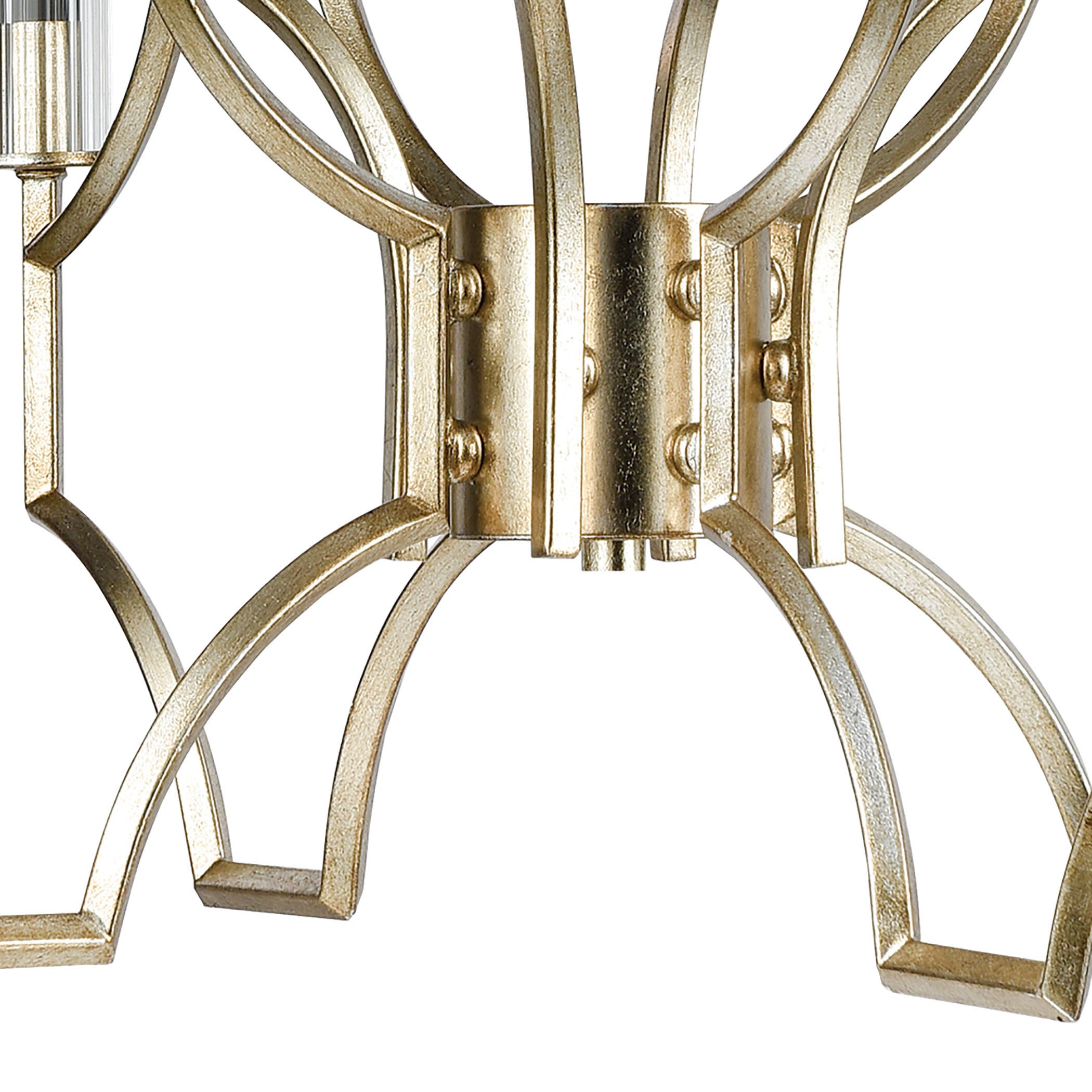 Sylvanna 31'' Wide 8-Light Chandelier - Antique Silver Leaf