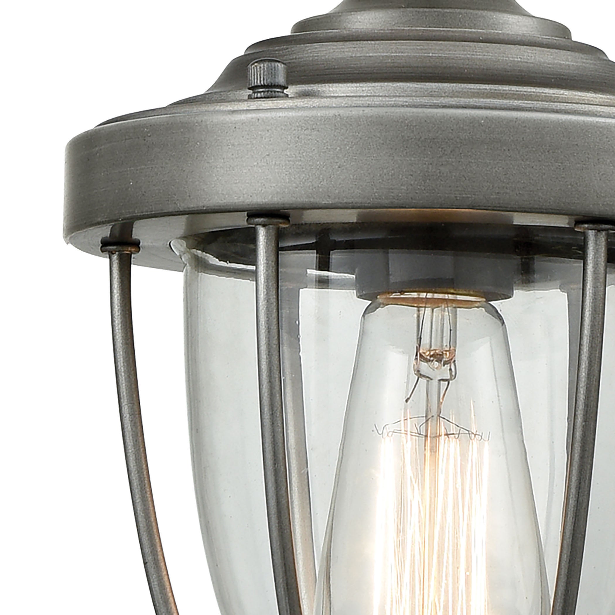 Sturgis 7'' Wide 1-Light Mini Pendant - Weathered Zinc