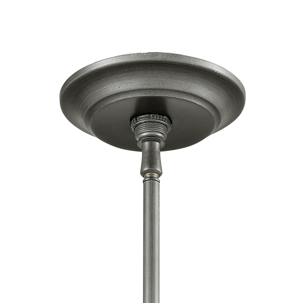 Sturgis 7'' Wide 1-Light Mini Pendant - Weathered Zinc