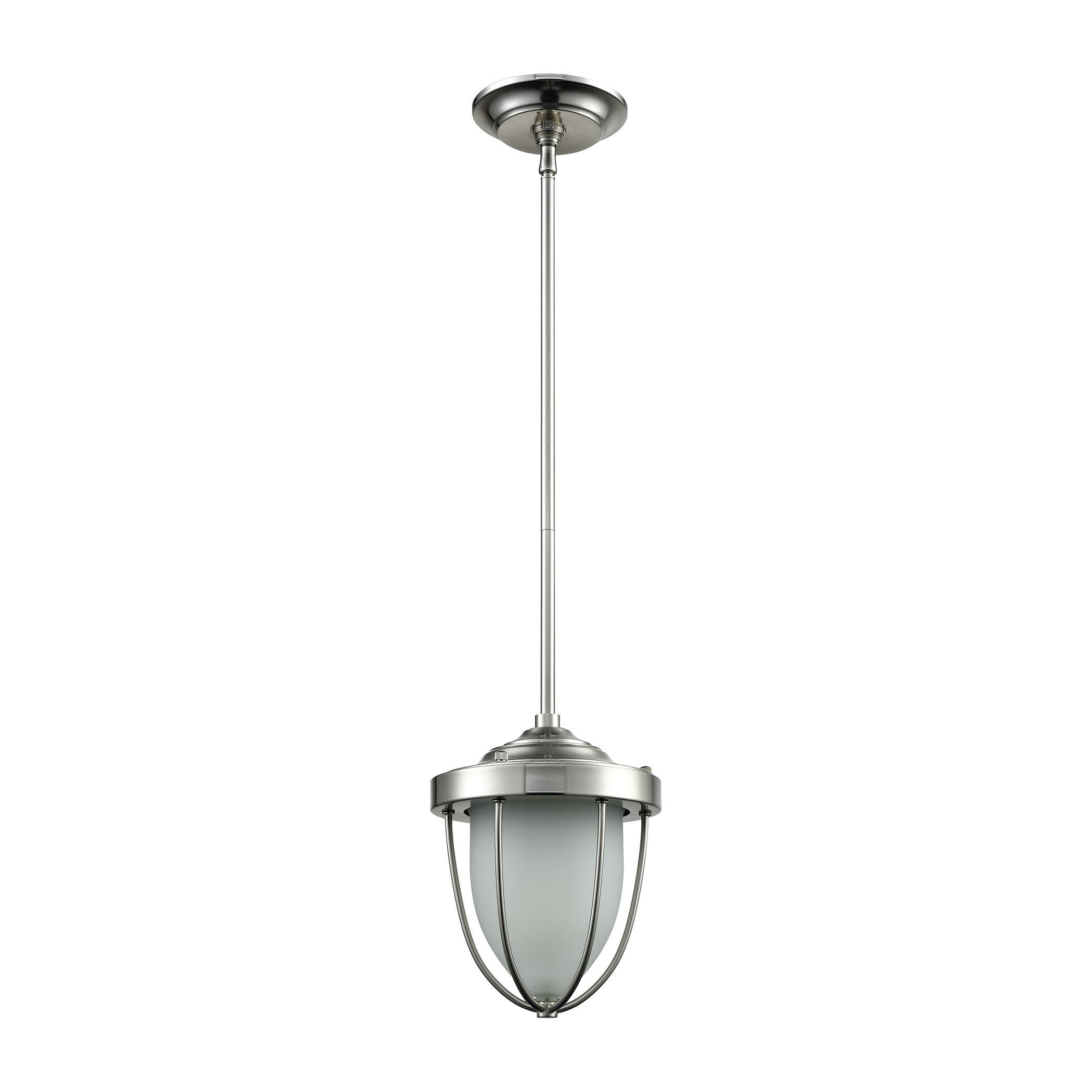 Sturgis 7'' Wide 1-Light Mini Pendant - Satin Nickel
