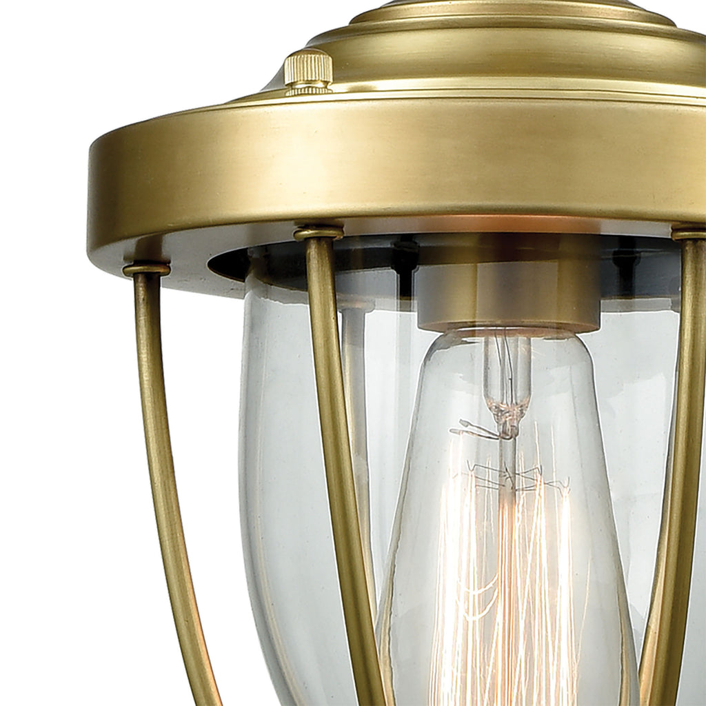 Sturgis 7'' Wide 1-Light Mini Pendant - Satin Brass