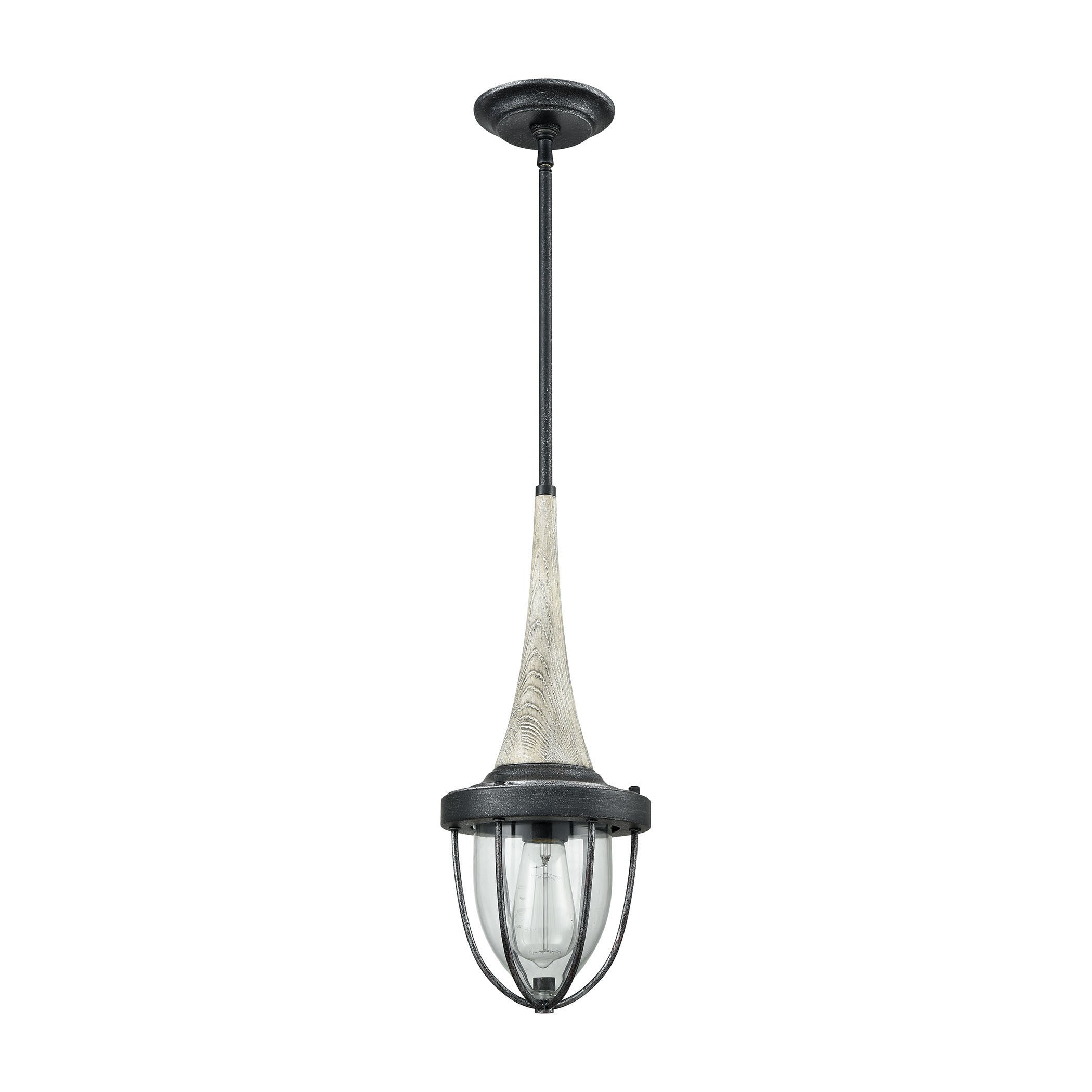 Sturgis 7'' Wide 1-Light Mini Pendant - Silvered Graphite