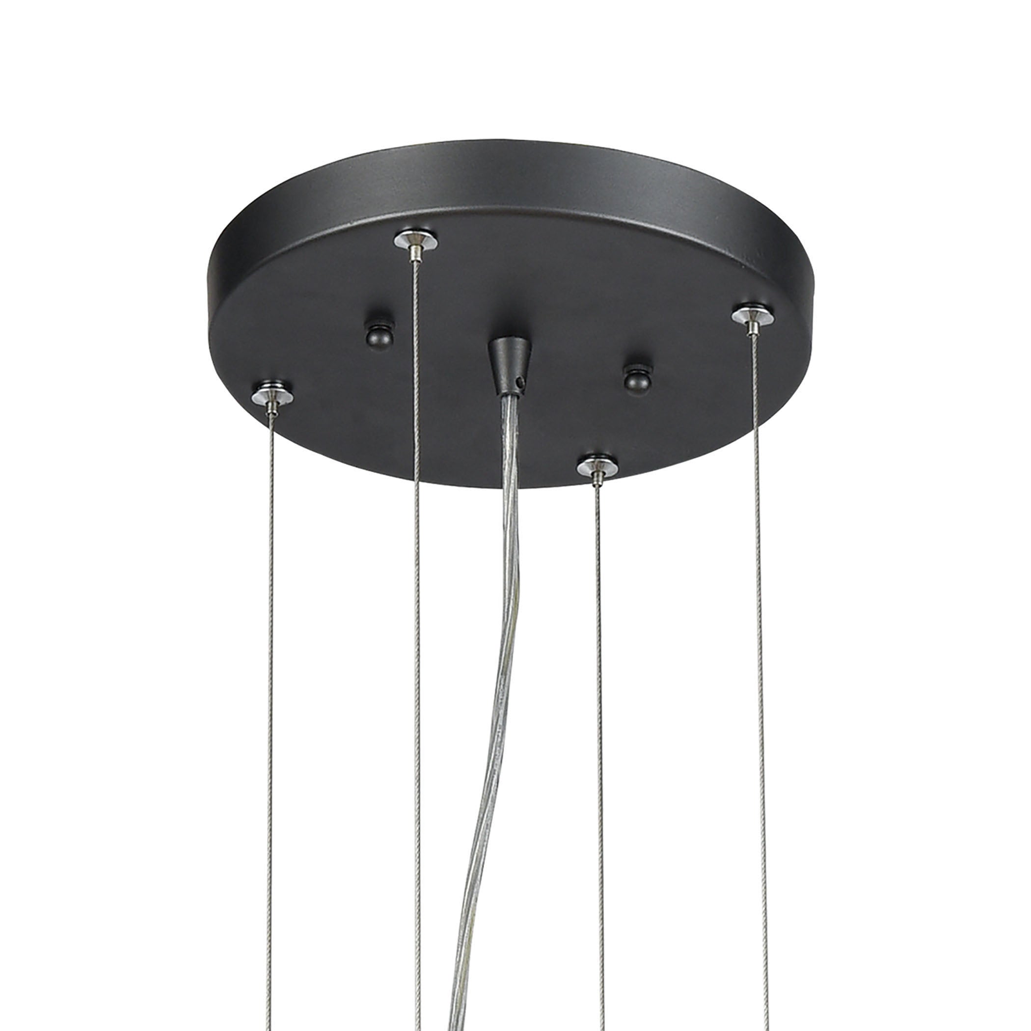 Spanish Alabaster 32'' Wide 8-Light Chandelier - Dark Graphite