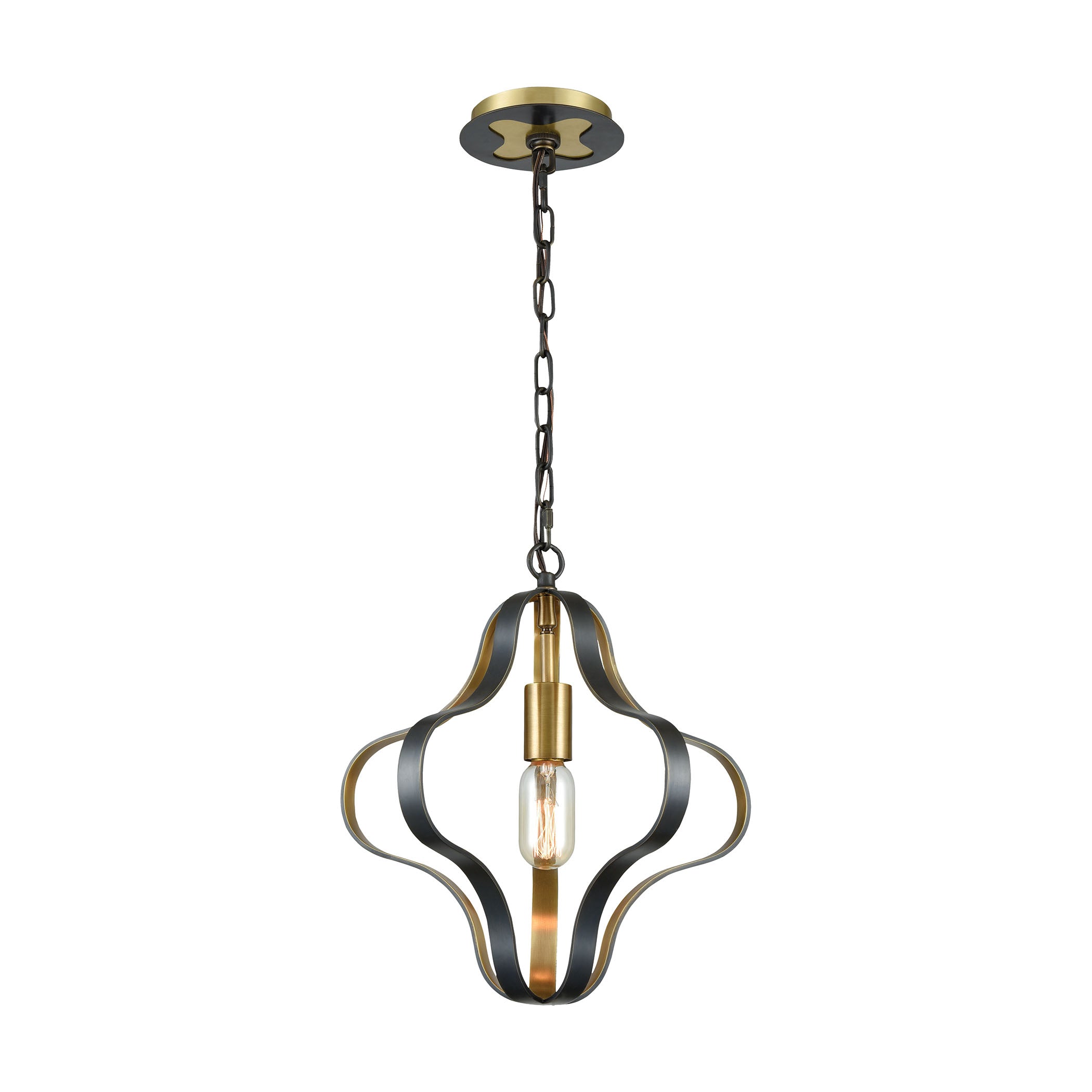 Janis 14'' Wide 1-Light Pendant - Aged Bronze