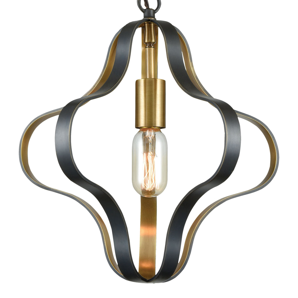 Janis 14'' Wide 1-Light Pendant - Aged Bronze