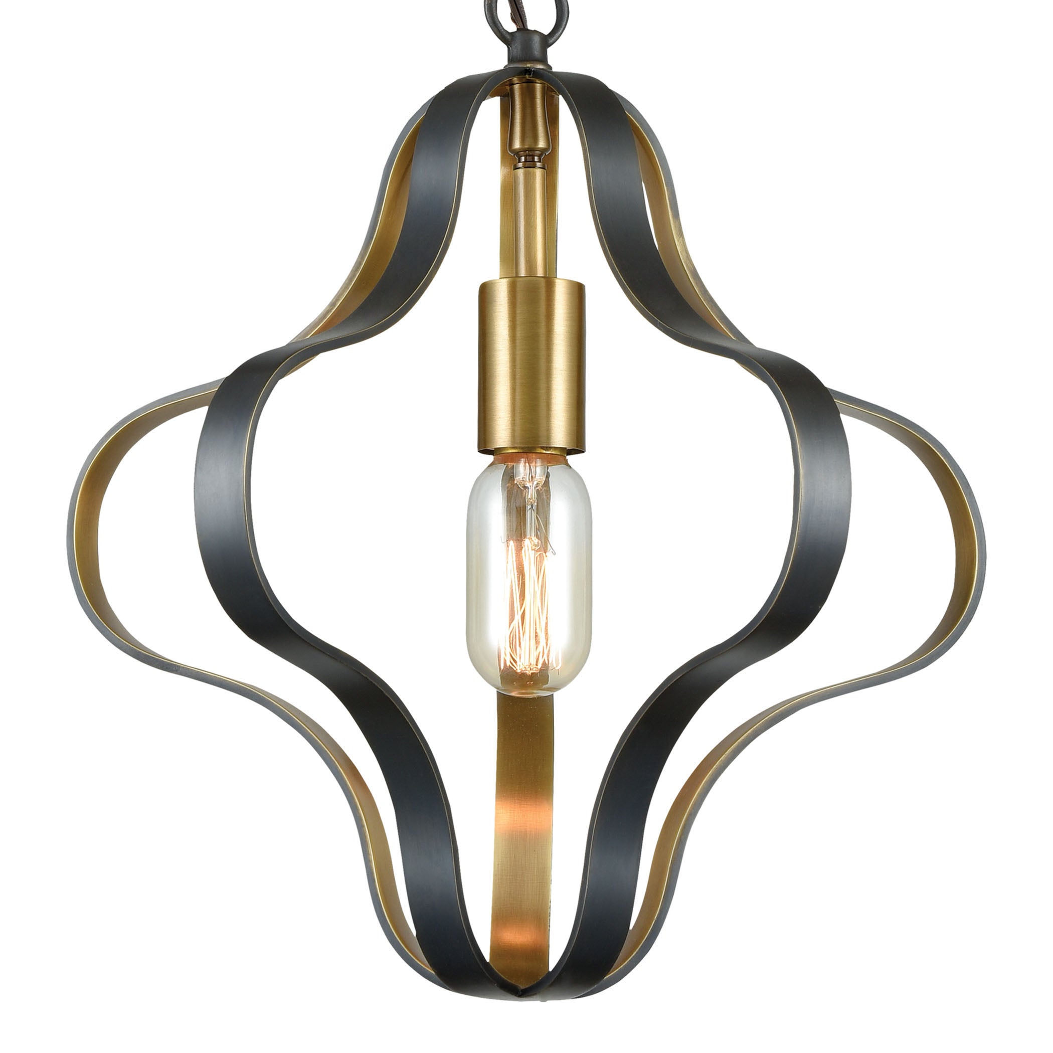 Janis 14'' Wide 1-Light Pendant - Aged Bronze