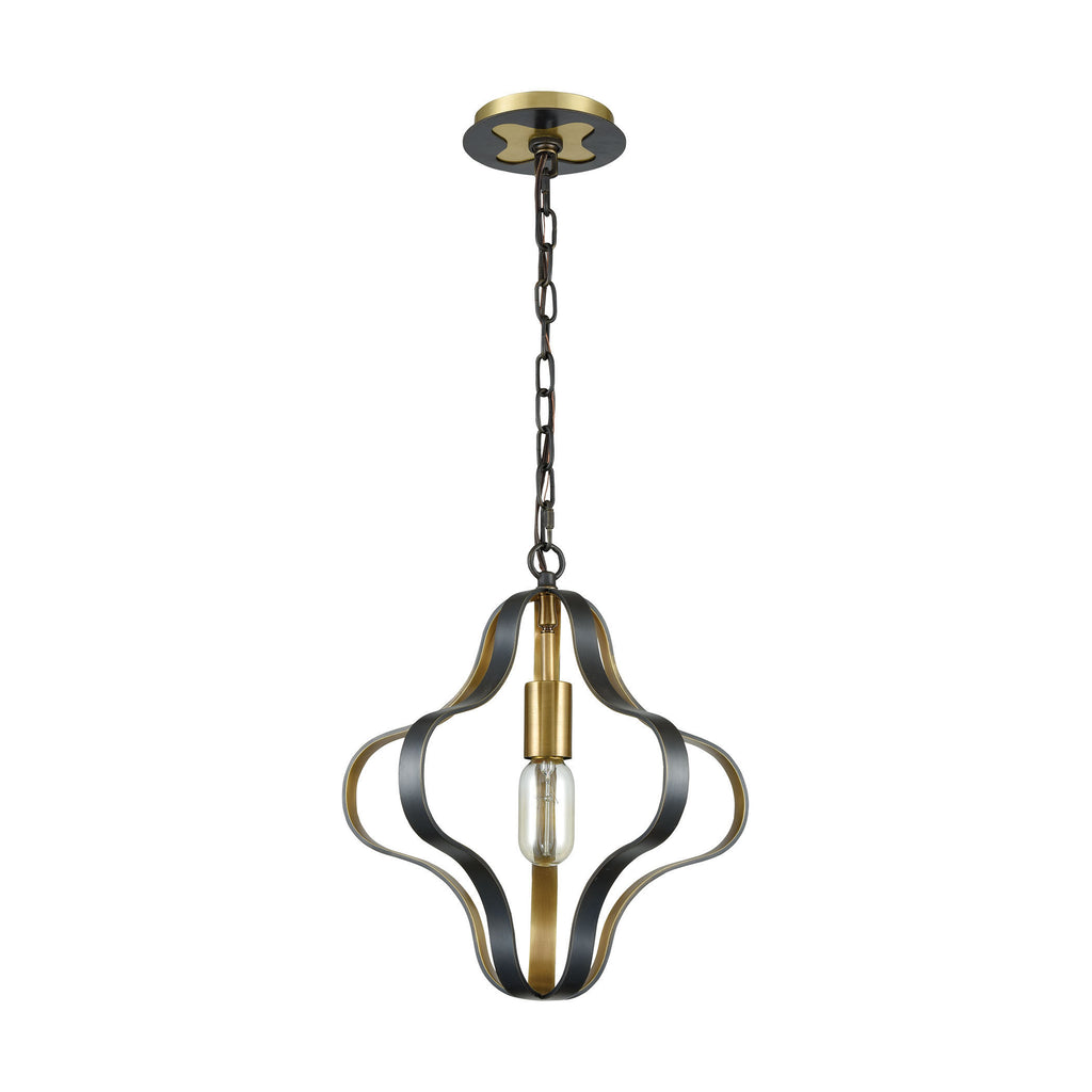 Janis 14'' Wide 1-Light Pendant - Aged Bronze