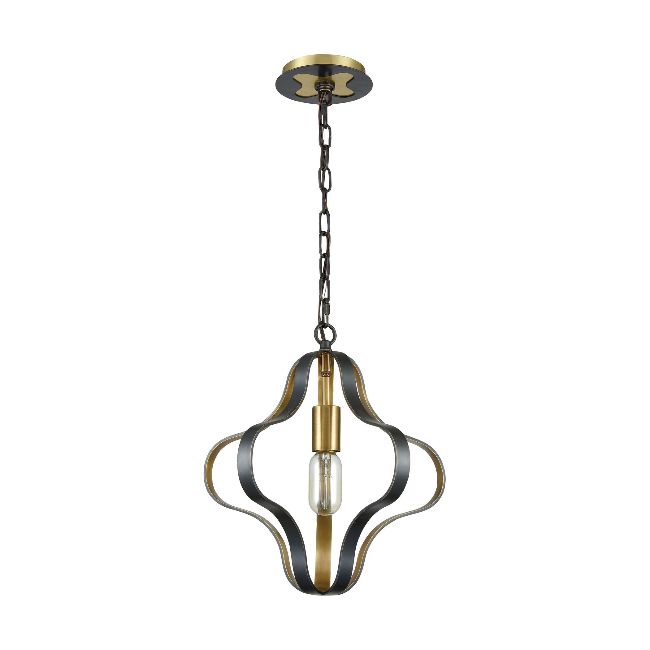 Janis 14'' Wide 1-Light Pendant - Aged Bronze