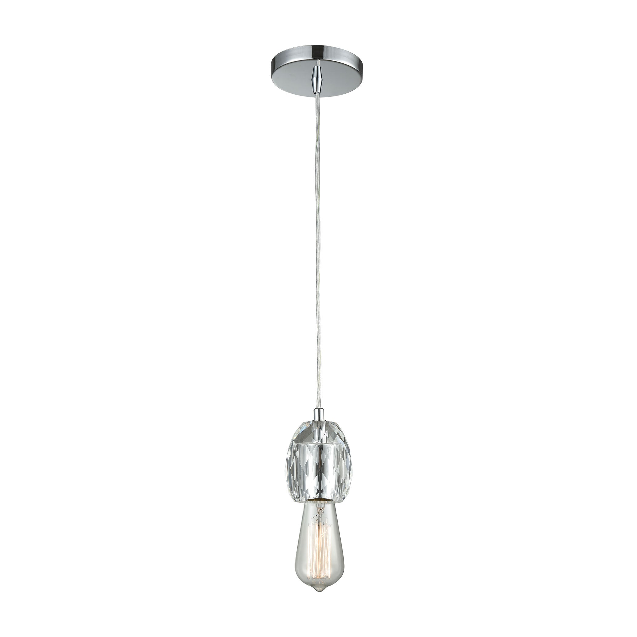 Socketholder 3'' Wide 1-Light Mini Pendant - Polished Chrome 2