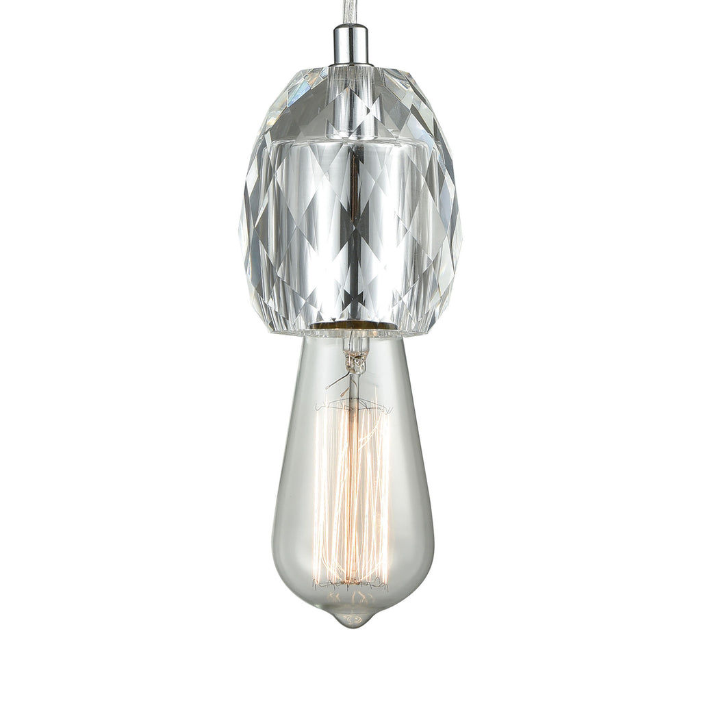 Socketholder 3'' Wide 1-Light Mini Pendant - Polished Chrome 2