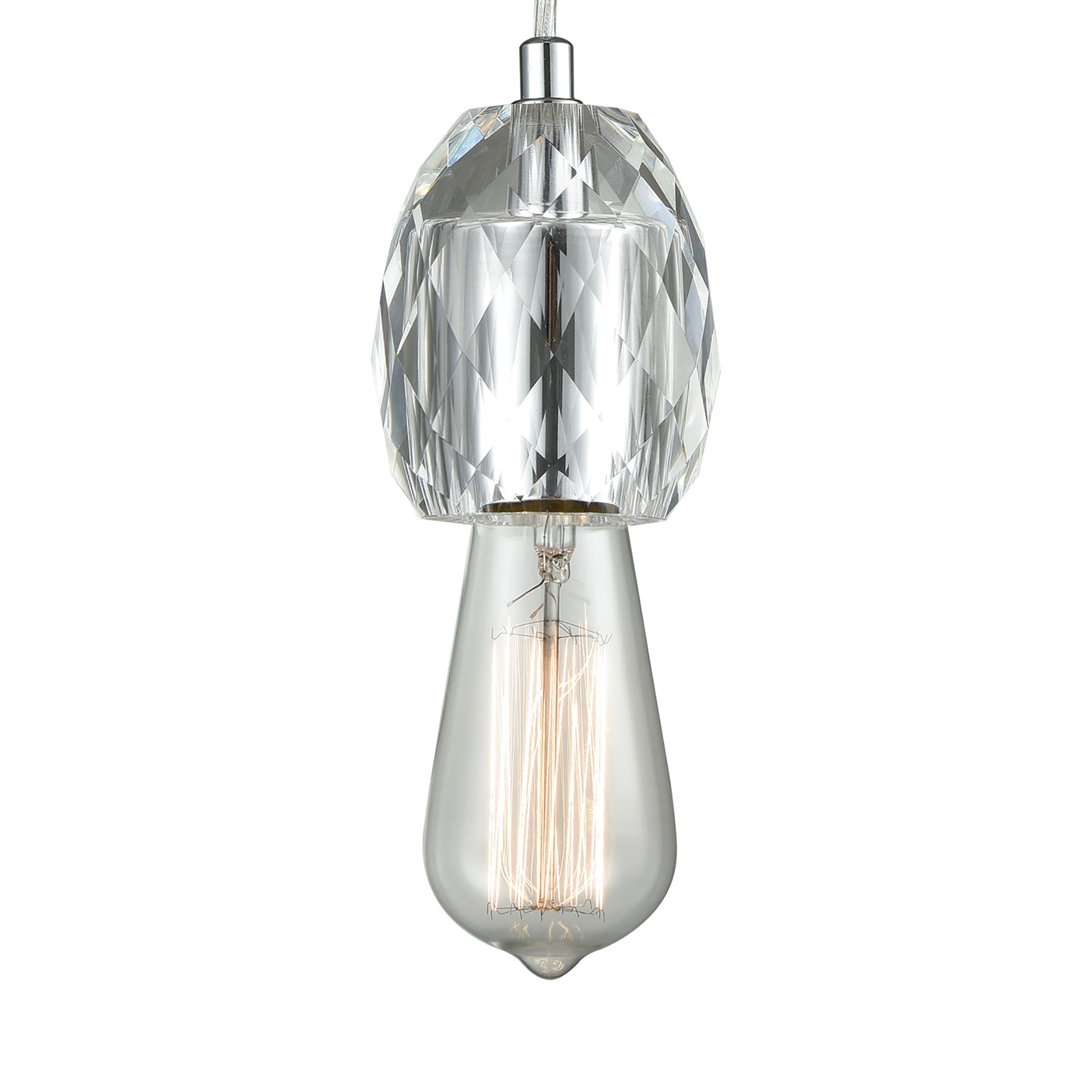 Socketholder 3'' Wide 1-Light Mini Pendant - Polished Chrome 2