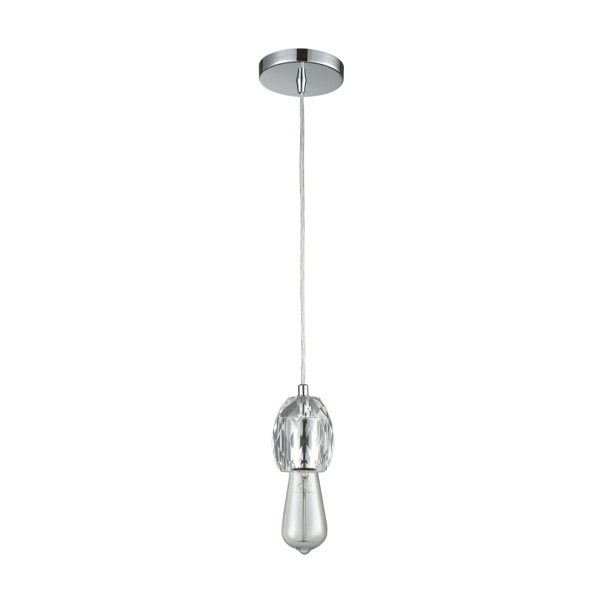 Socketholder 3'' Wide 1-Light Mini Pendant - Polished Chrome 2