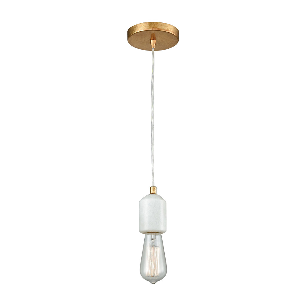 Socketholder 2'' Wide 1-Light Mini Pendant - Antique Gold Leaf