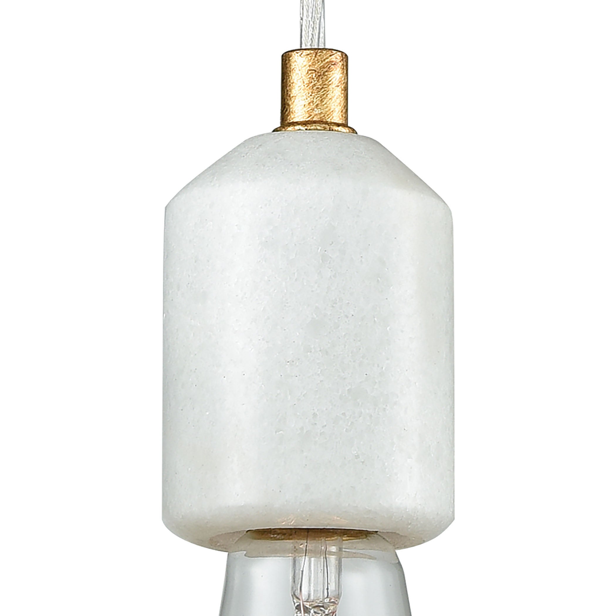 Socketholder 2'' Wide 1-Light Mini Pendant - Antique Gold Leaf