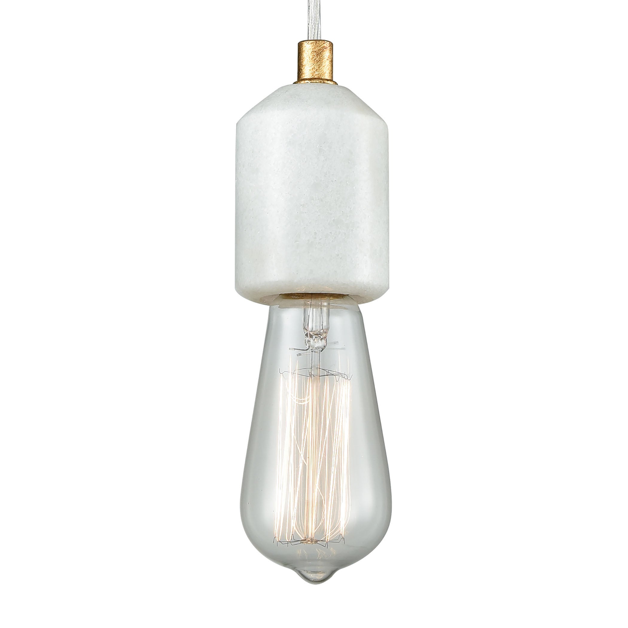 Socketholder 2'' Wide 1-Light Mini Pendant - Antique Gold Leaf