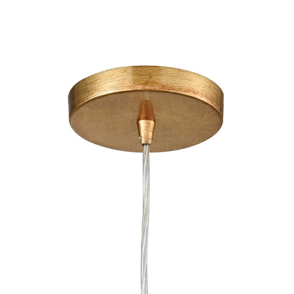 Socketholder 2'' Wide 1-Light Mini Pendant - Antique Gold Leaf