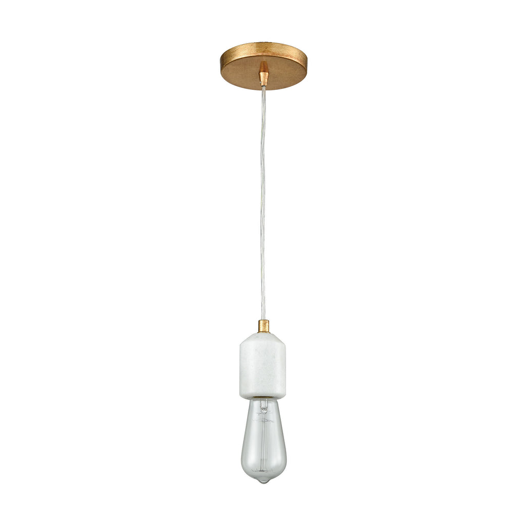 Socketholder 2'' Wide 1-Light Mini Pendant - Antique Gold Leaf