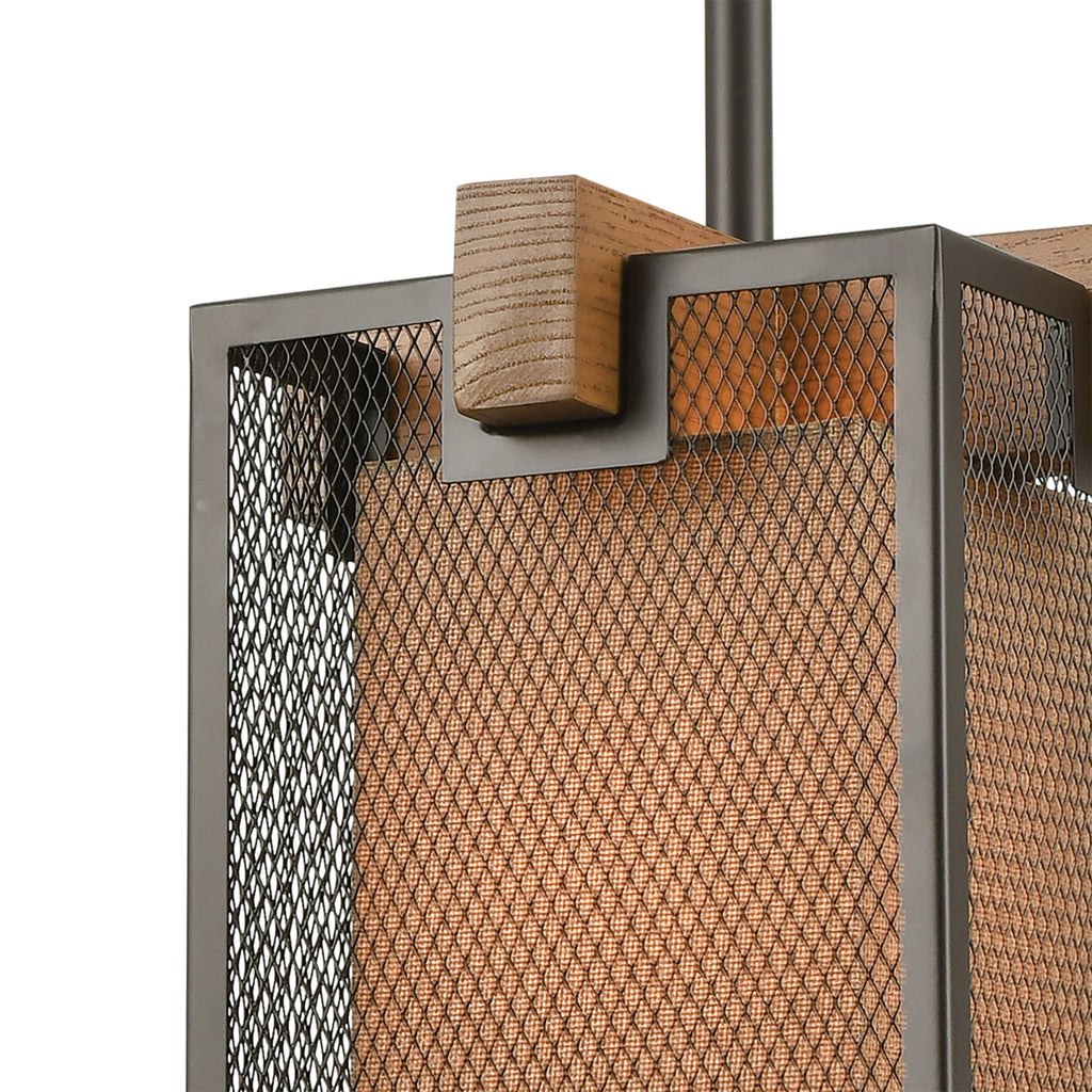 Crossbeam 9'' Wide 1-Light Mini Pendant - Oil Rubbed Bronze