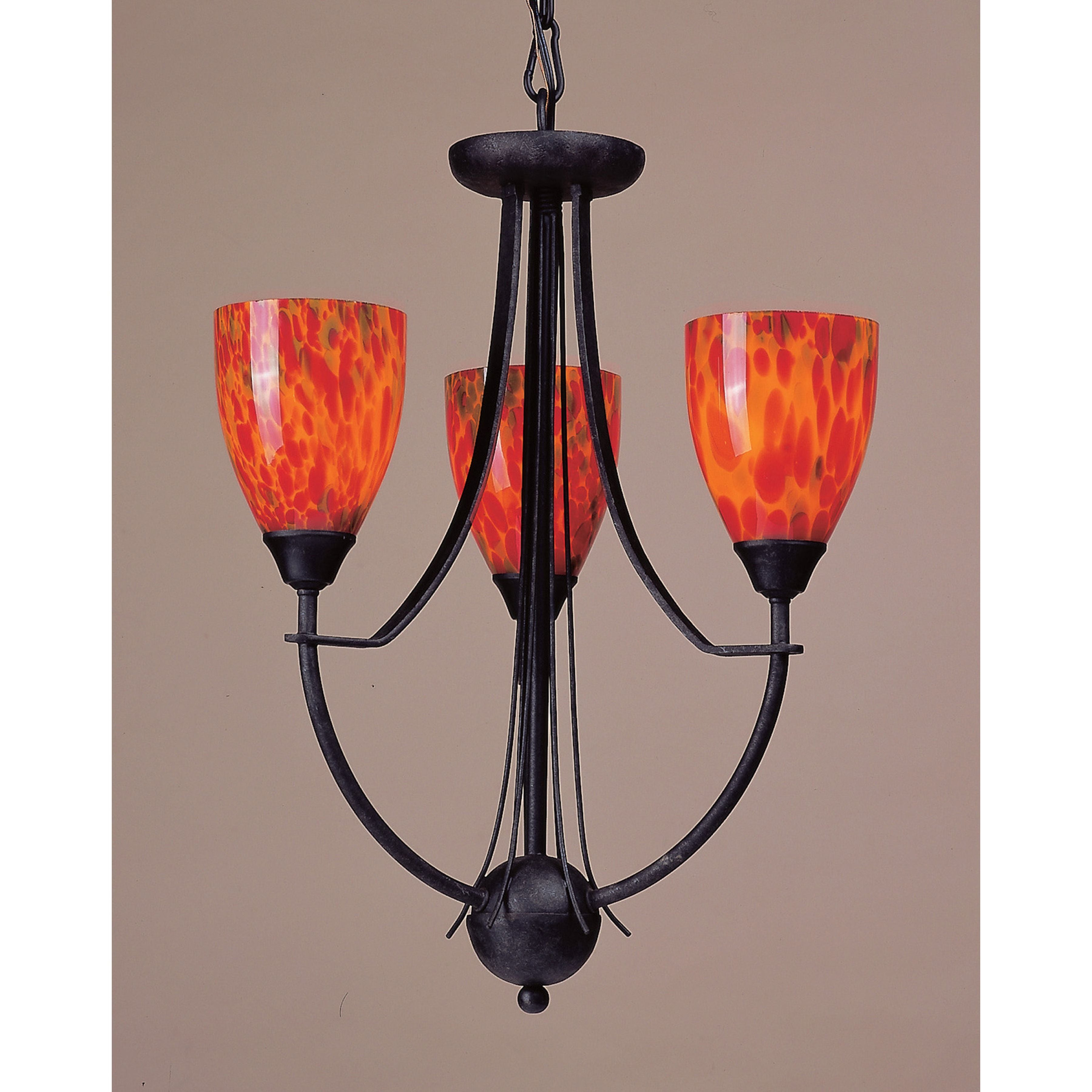 Classico 18'' Wide 3-Light Chandelier - Red