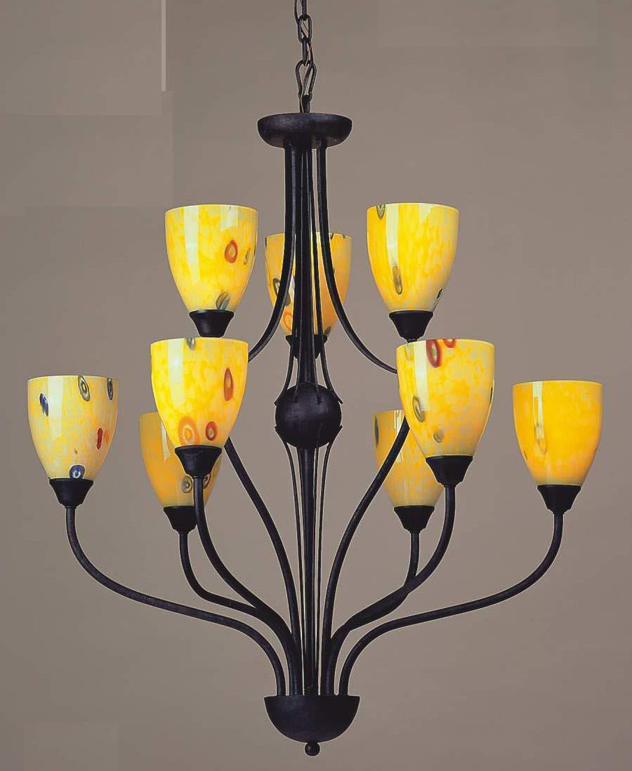 Classico 31'' Wide 9-Light Chandelier - Yellow