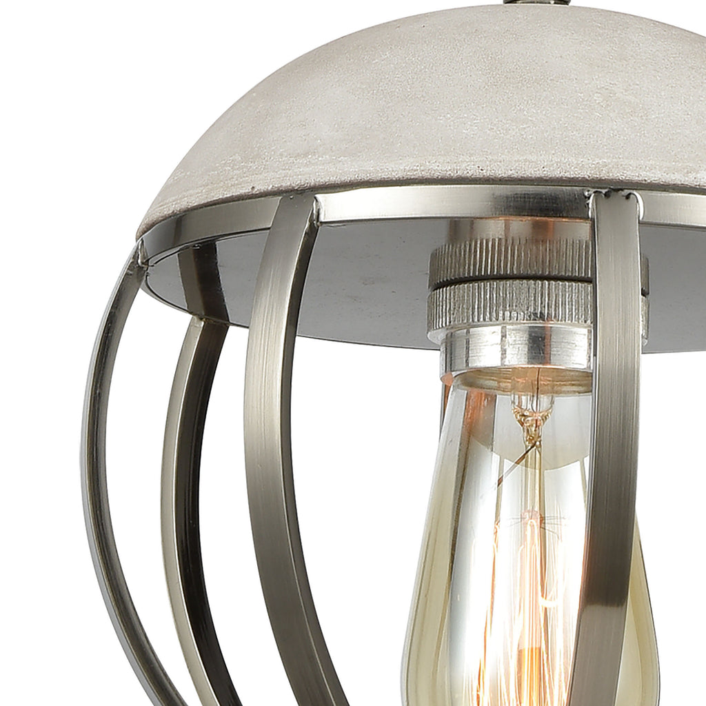 Urban Form 8'' Wide 1-Light Mini Pendant - Black