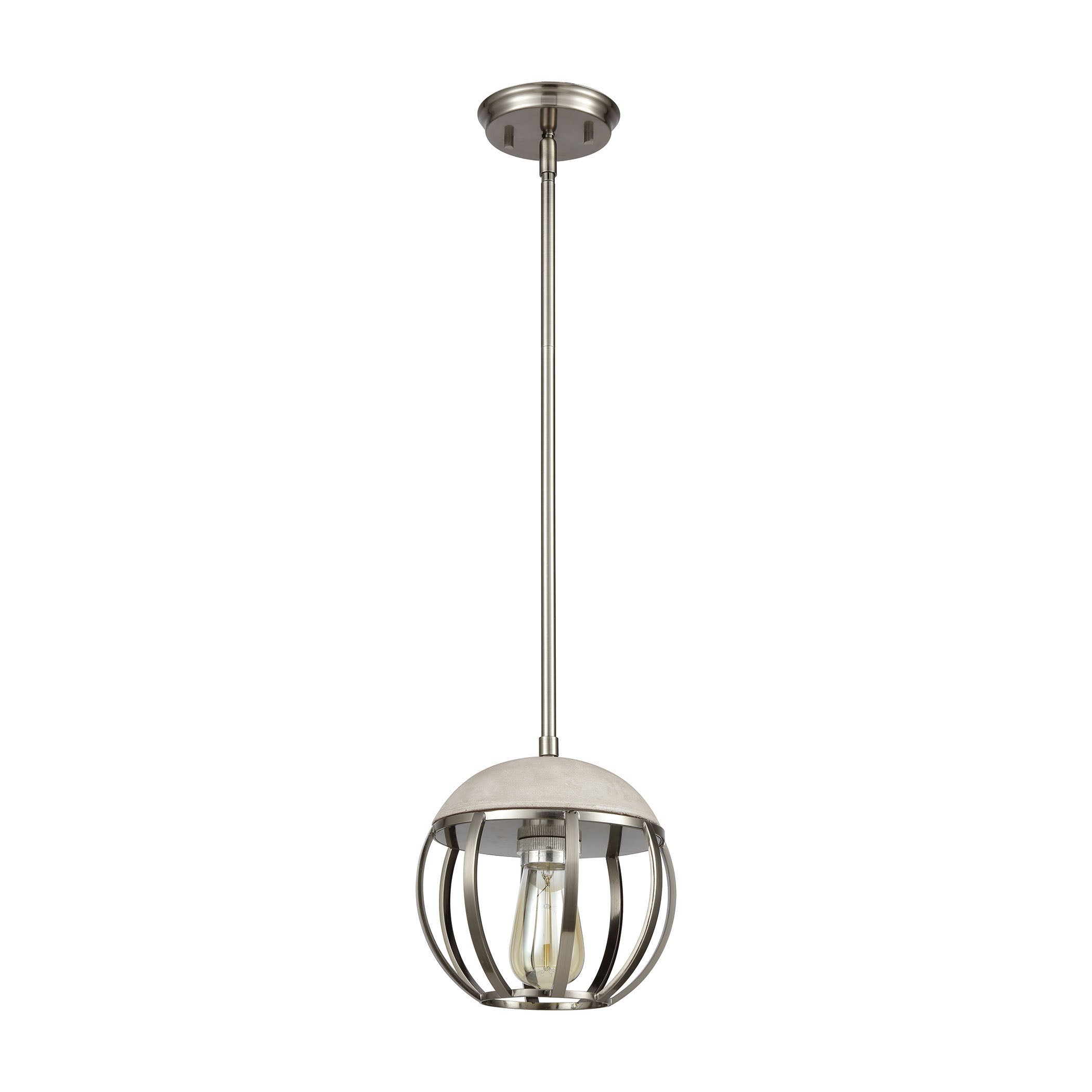 Urban Form 8'' Wide 1-Light Mini Pendant - Black
