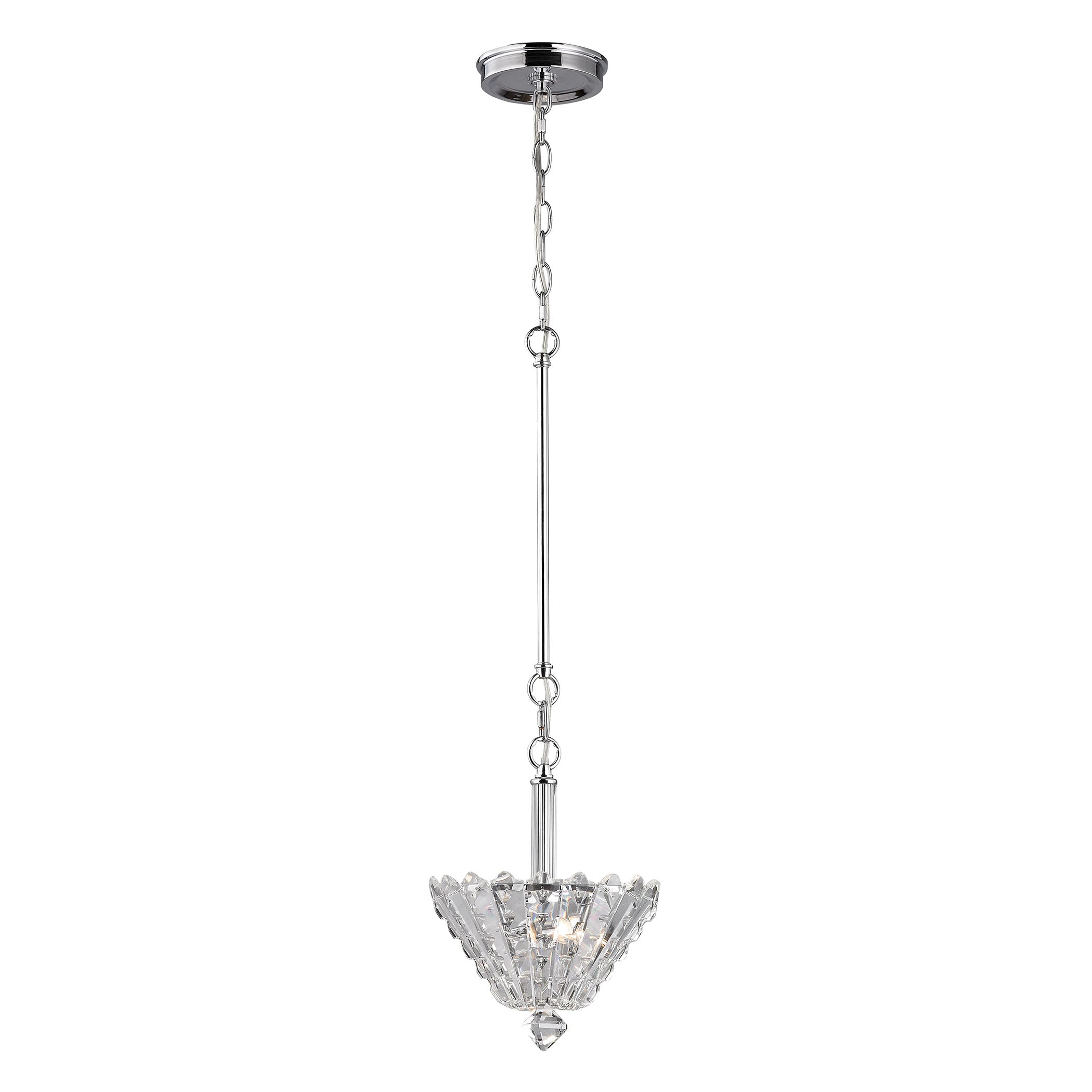 Rikki 9'' Wide 2-Light Mini Pendant - Polished Chrome