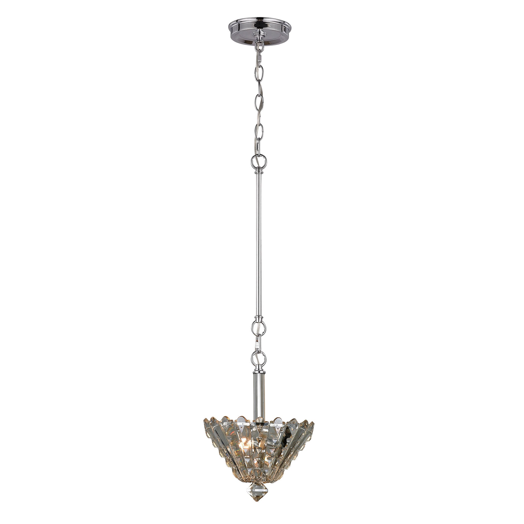 Rikki 9'' Wide 2-Light Mini Pendant - Chrome