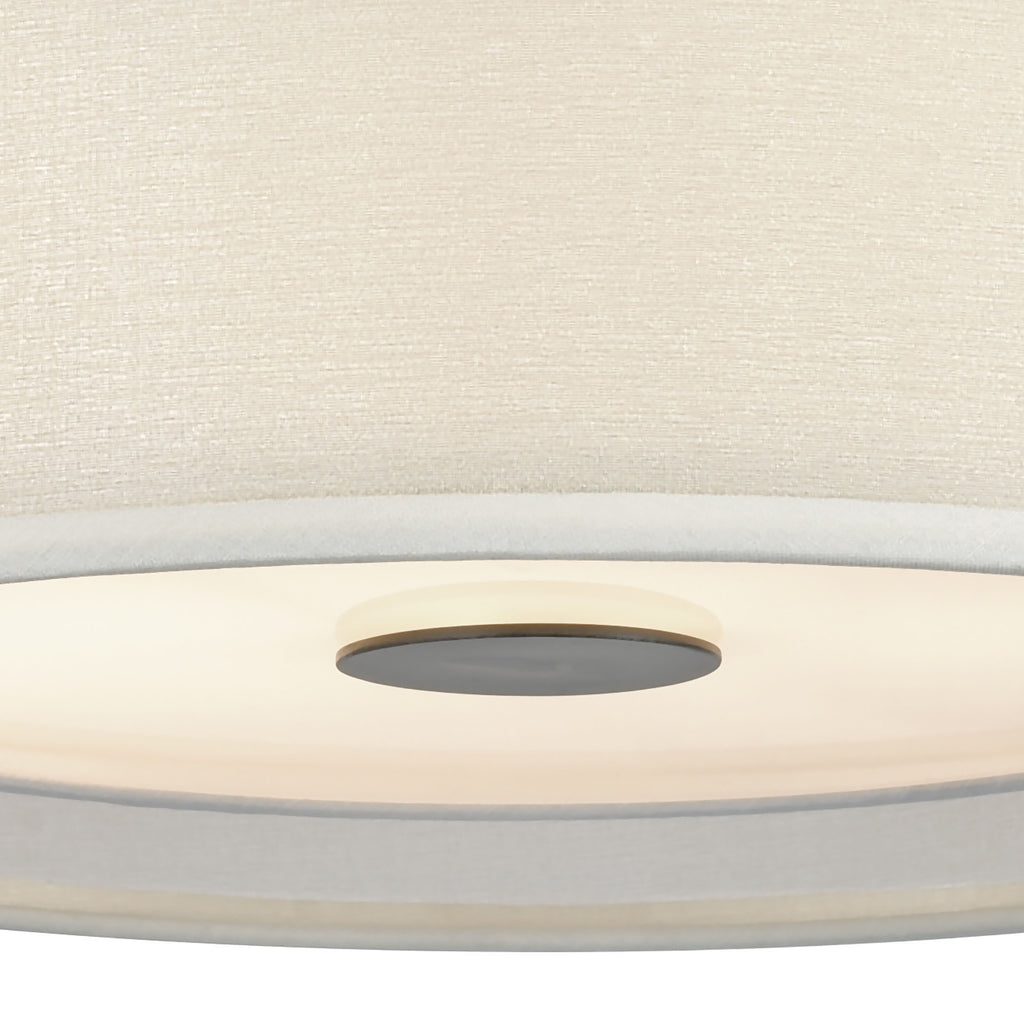 Ashland 12'' Wide 2-Light Semi Flush Mount - Matte Black