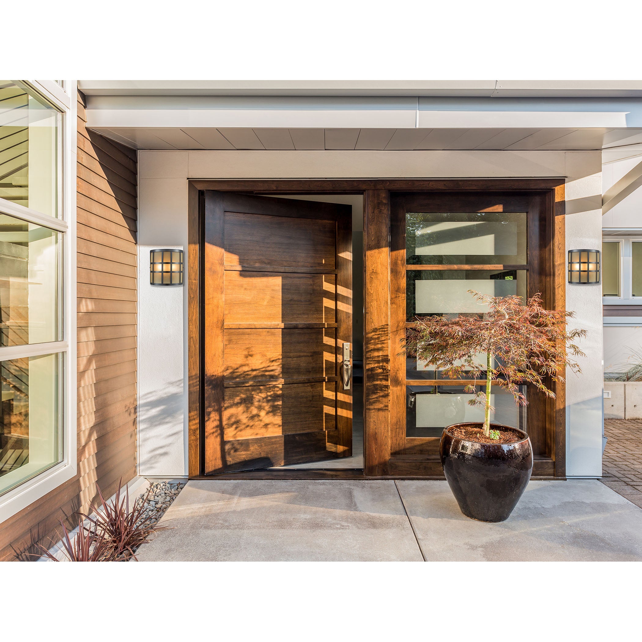 Hooper 8'' High 2-Light Outdoor Sconce - Oil Rubbed Bronze